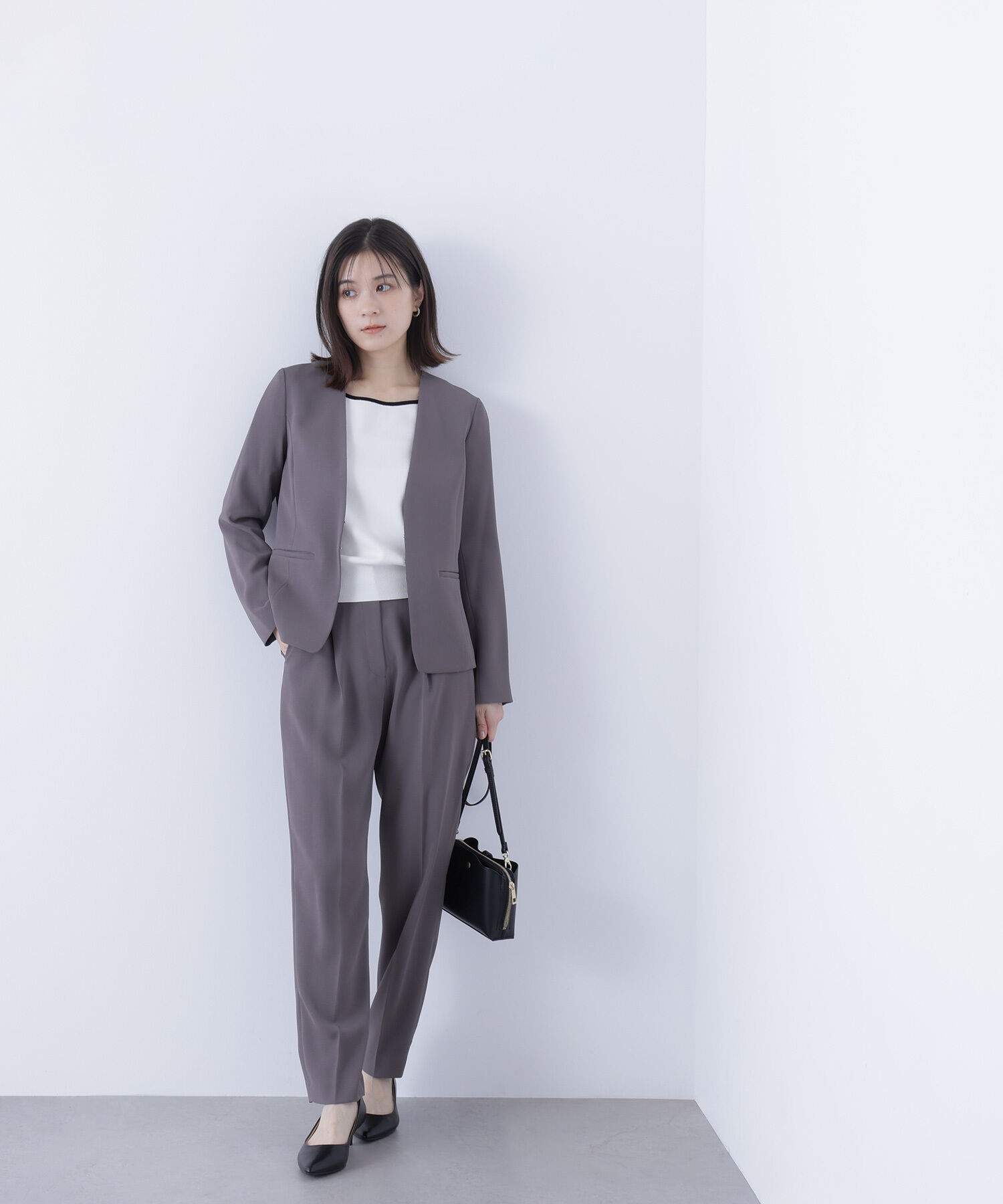  「ストレッチツイルセットアップシリーズ テーパードパンツ」|その他|