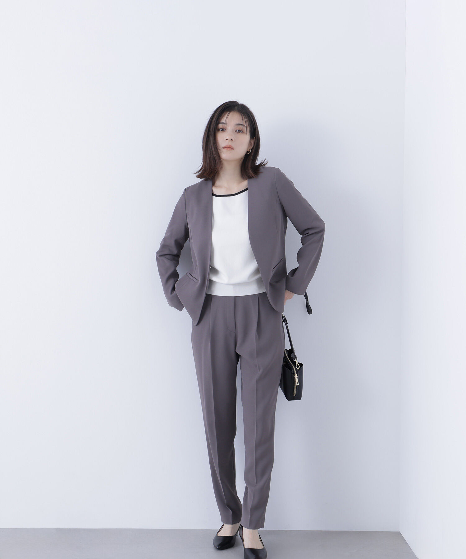  「ストレッチツイルセットアップシリーズ テーパードパンツ」|その他|