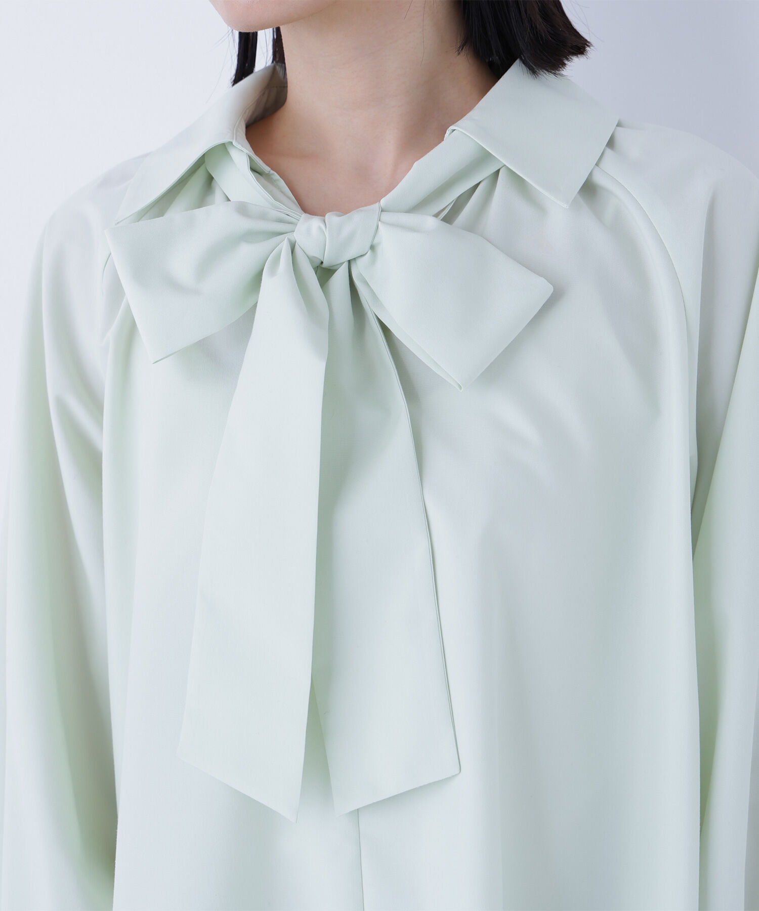  「スキッパーリボンタイブラウス」|シャツ・ブラウス|