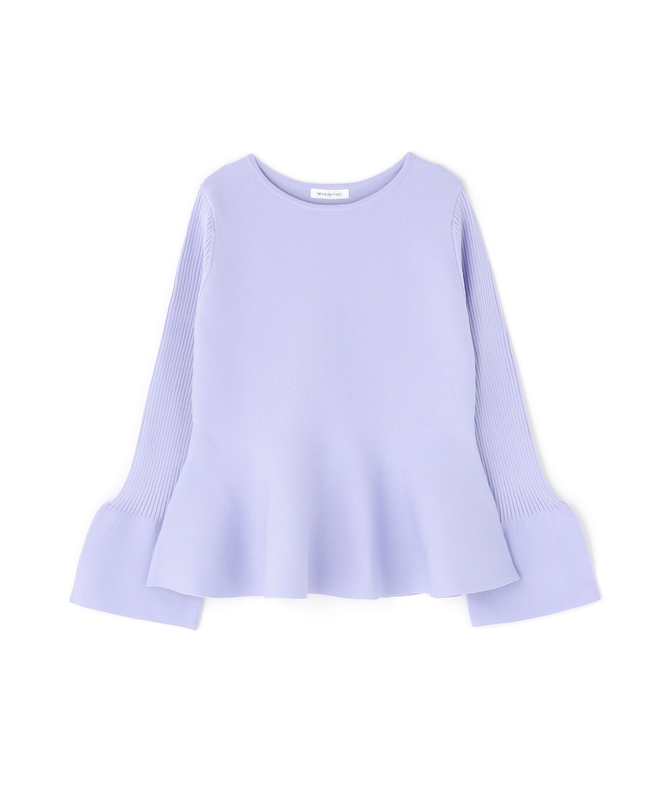  「ベルスリーブペプラムニット」|ニット・セーター|