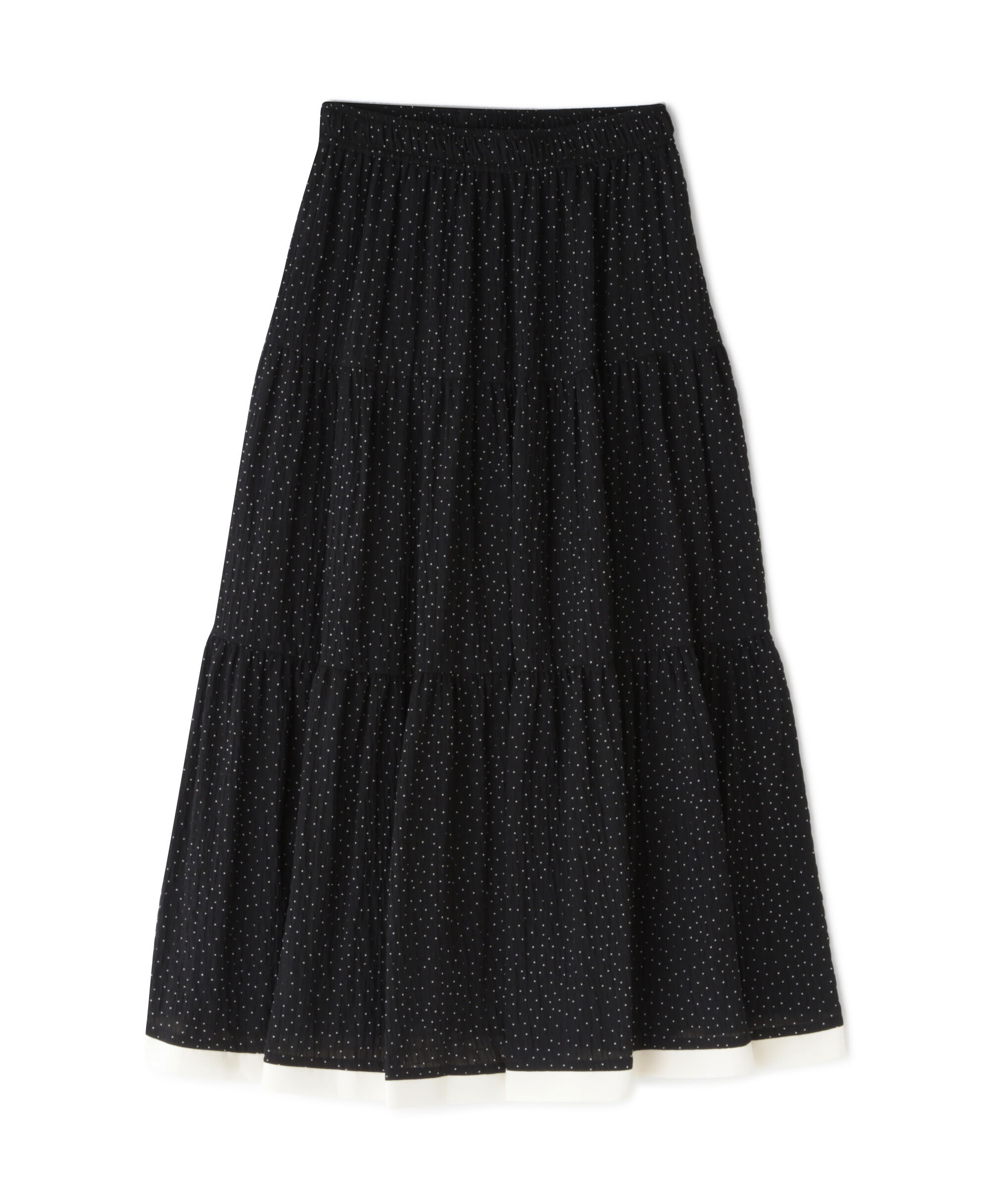  「ドットバイカラーフレアスカート」|スカート|