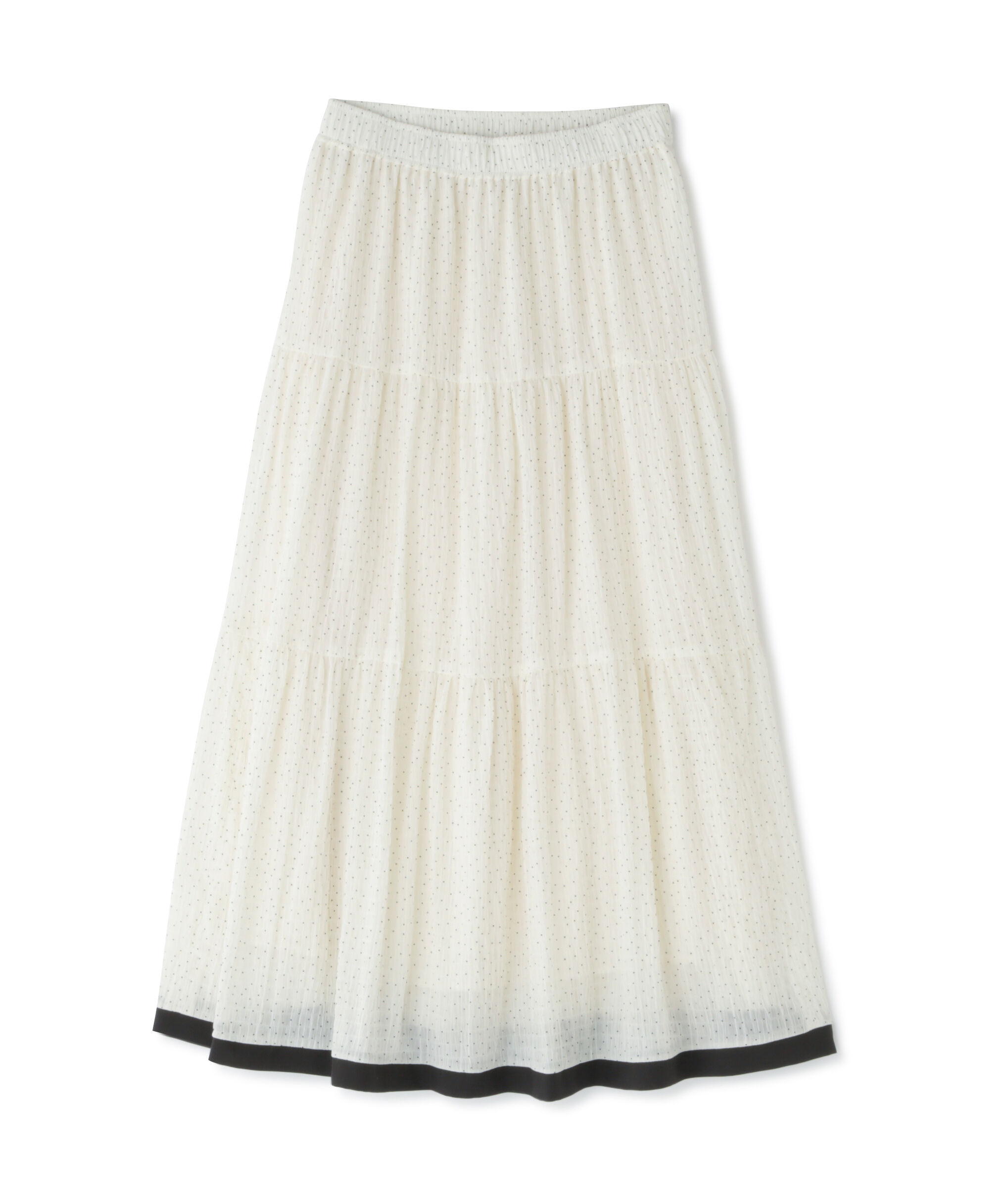  「ドットバイカラーフレアスカート」|スカート|