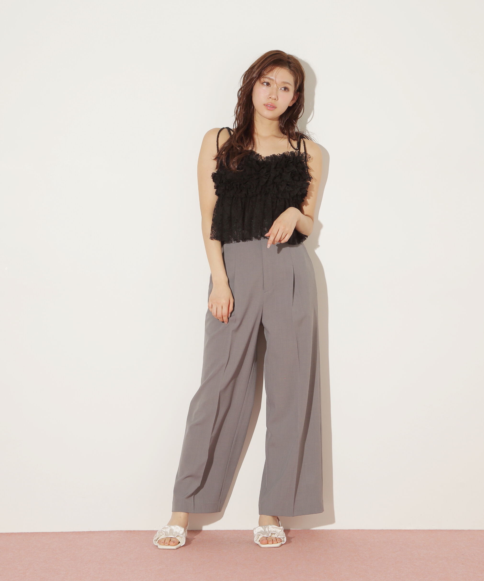  「フリルレースキャミ」|シャツ・ブラウス|