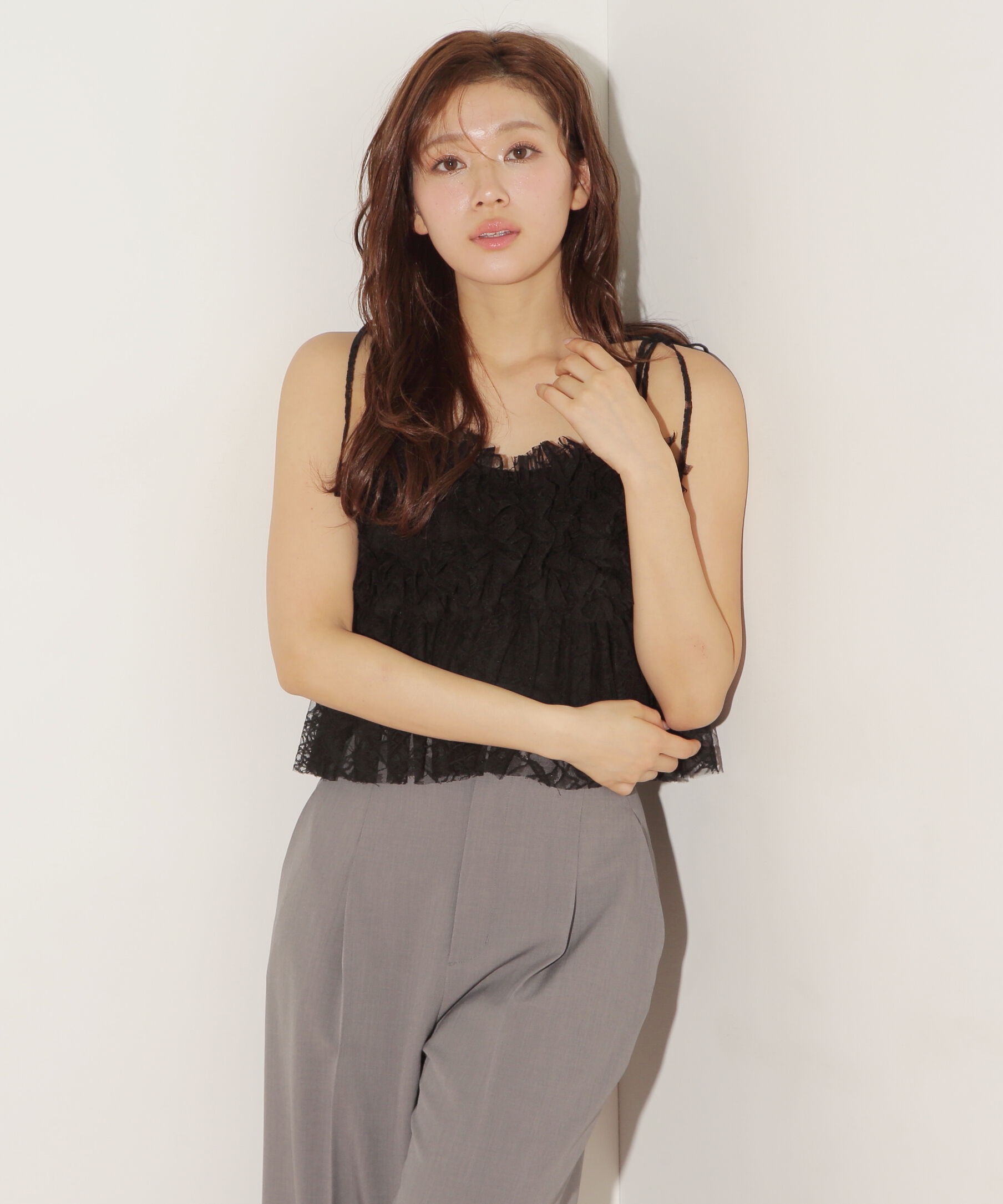  「フリルレースキャミ」|シャツ・ブラウス|