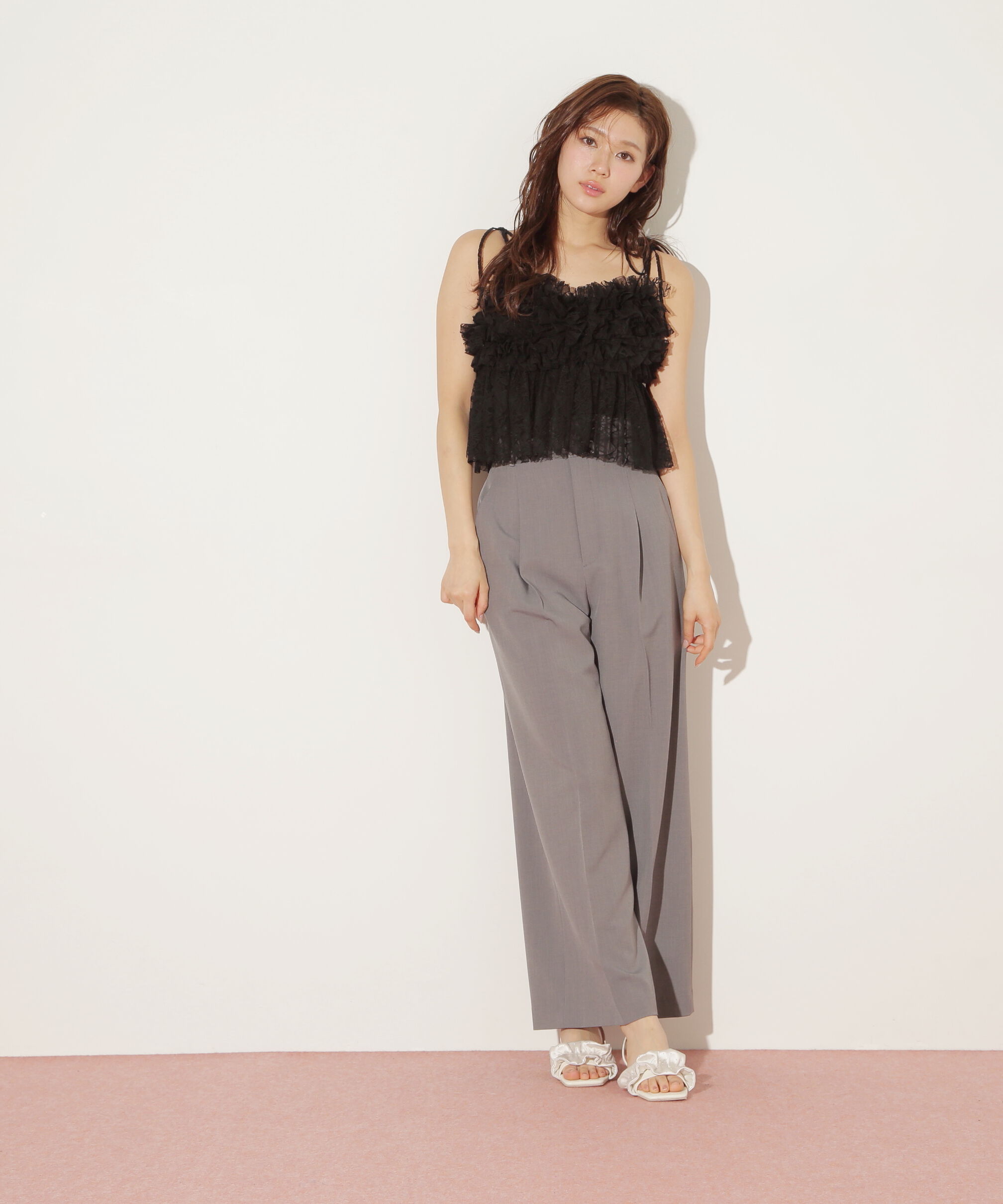  「フリルレースキャミ」|シャツ・ブラウス|