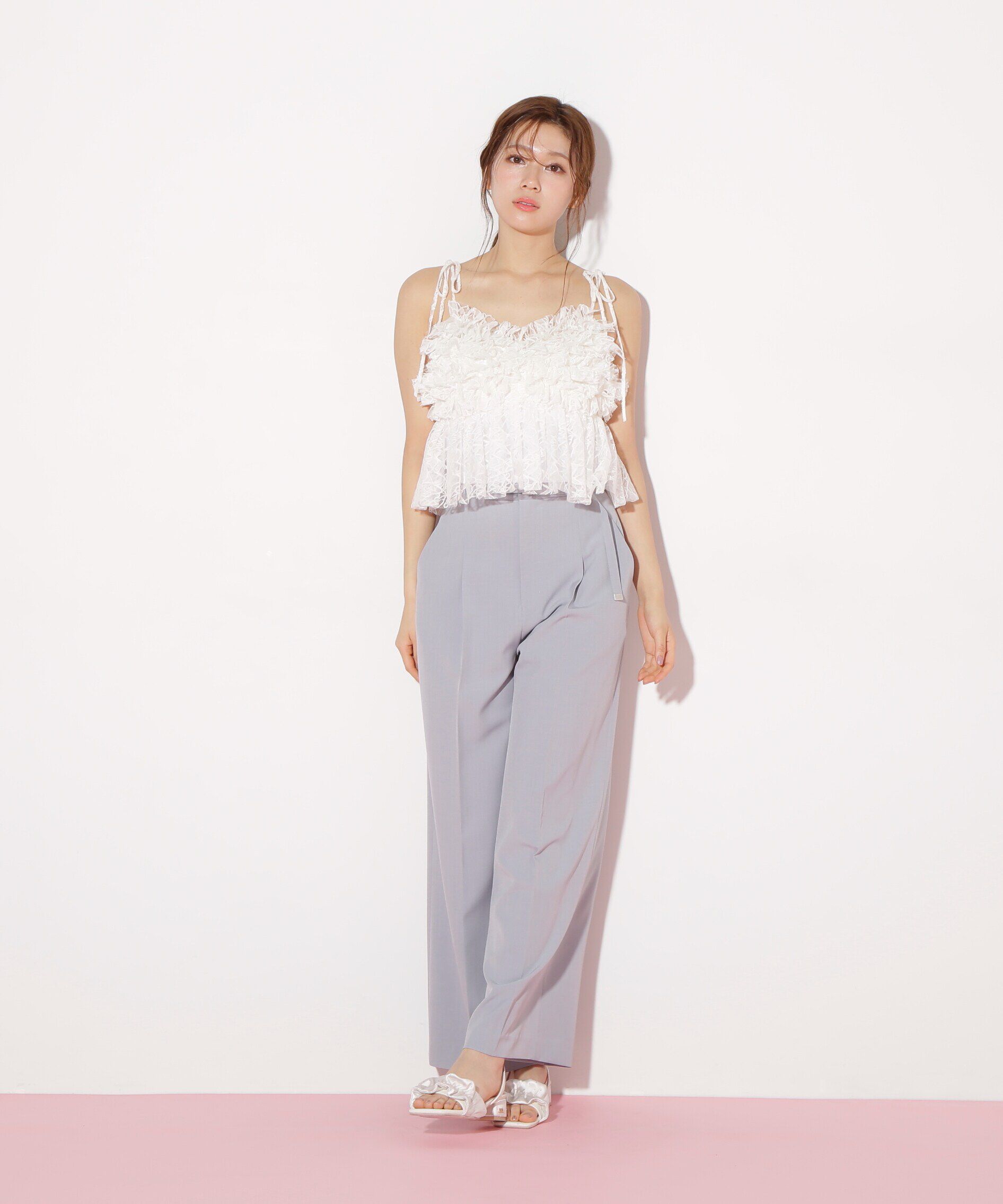  「フリルレースキャミ」|シャツ・ブラウス|