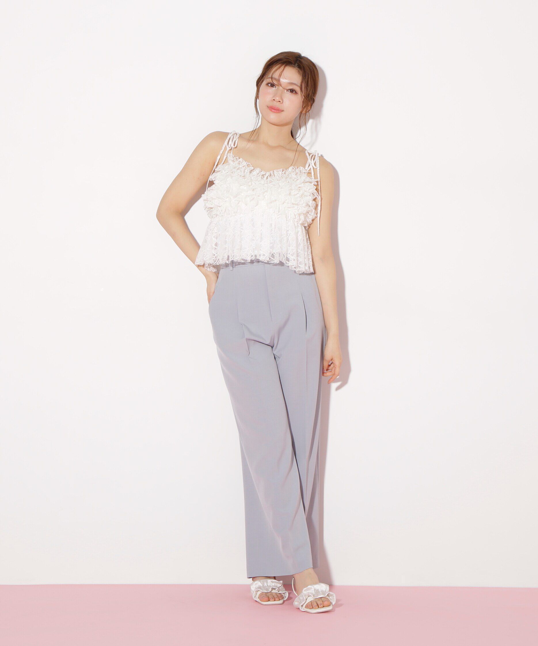  「フリルレースキャミ」|シャツ・ブラウス|