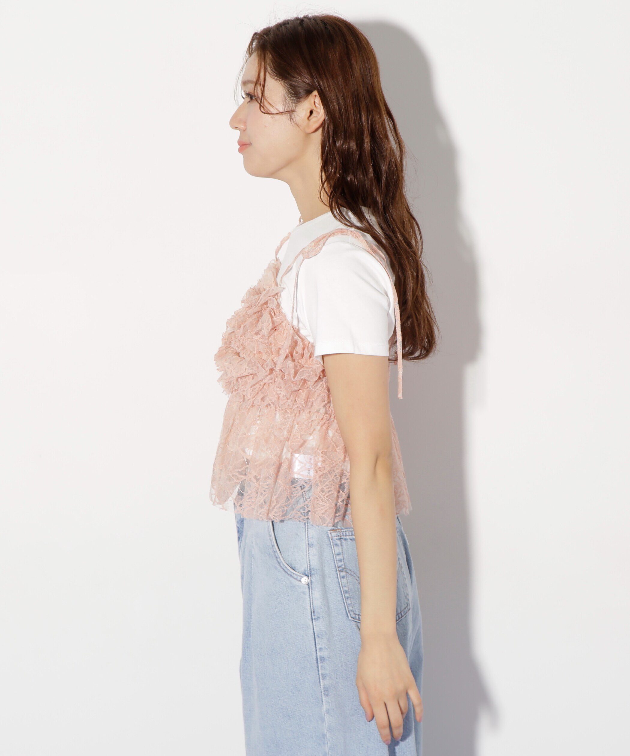  「フリルレースキャミ」|シャツ・ブラウス|