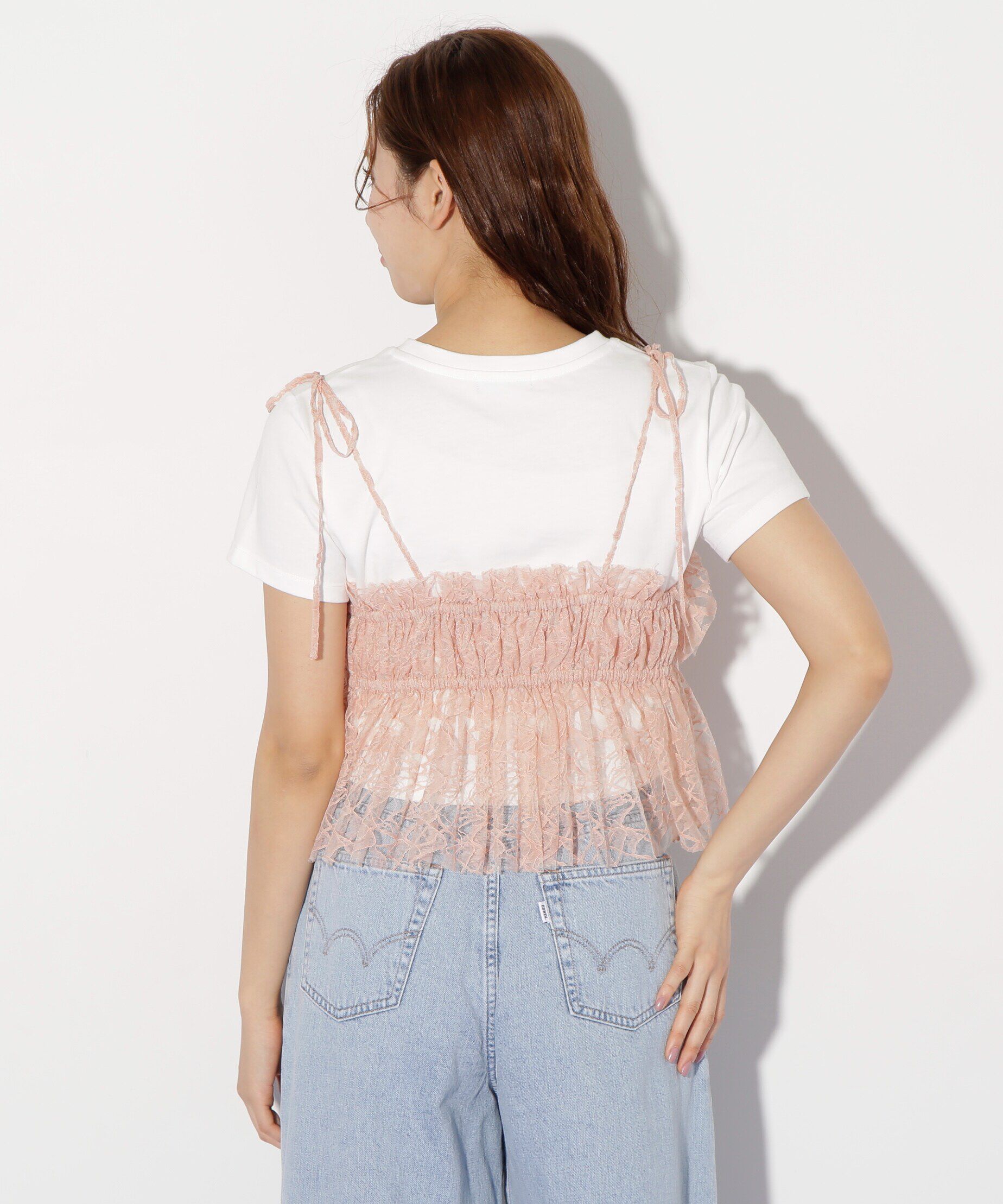  「フリルレースキャミ」|シャツ・ブラウス|