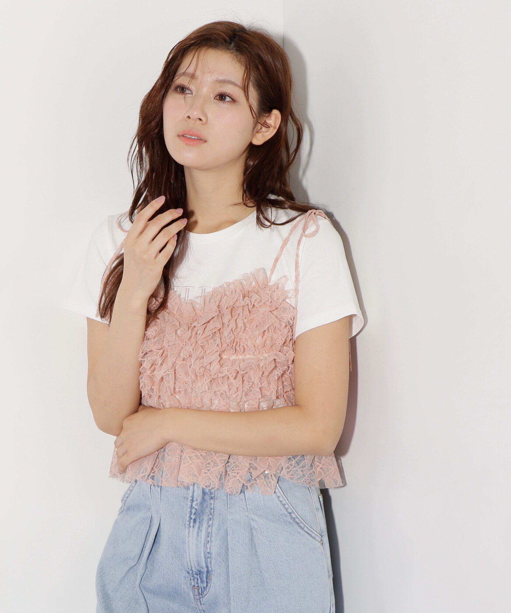  「フリルレースキャミ」|シャツ・ブラウス|