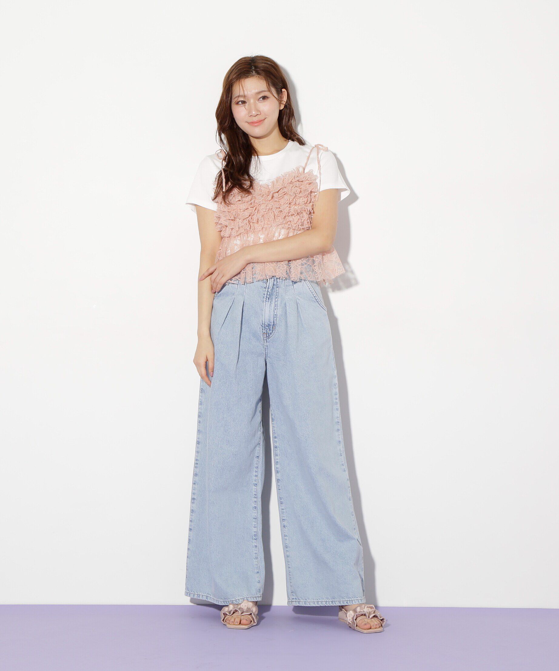  「フリルレースキャミ」|シャツ・ブラウス|