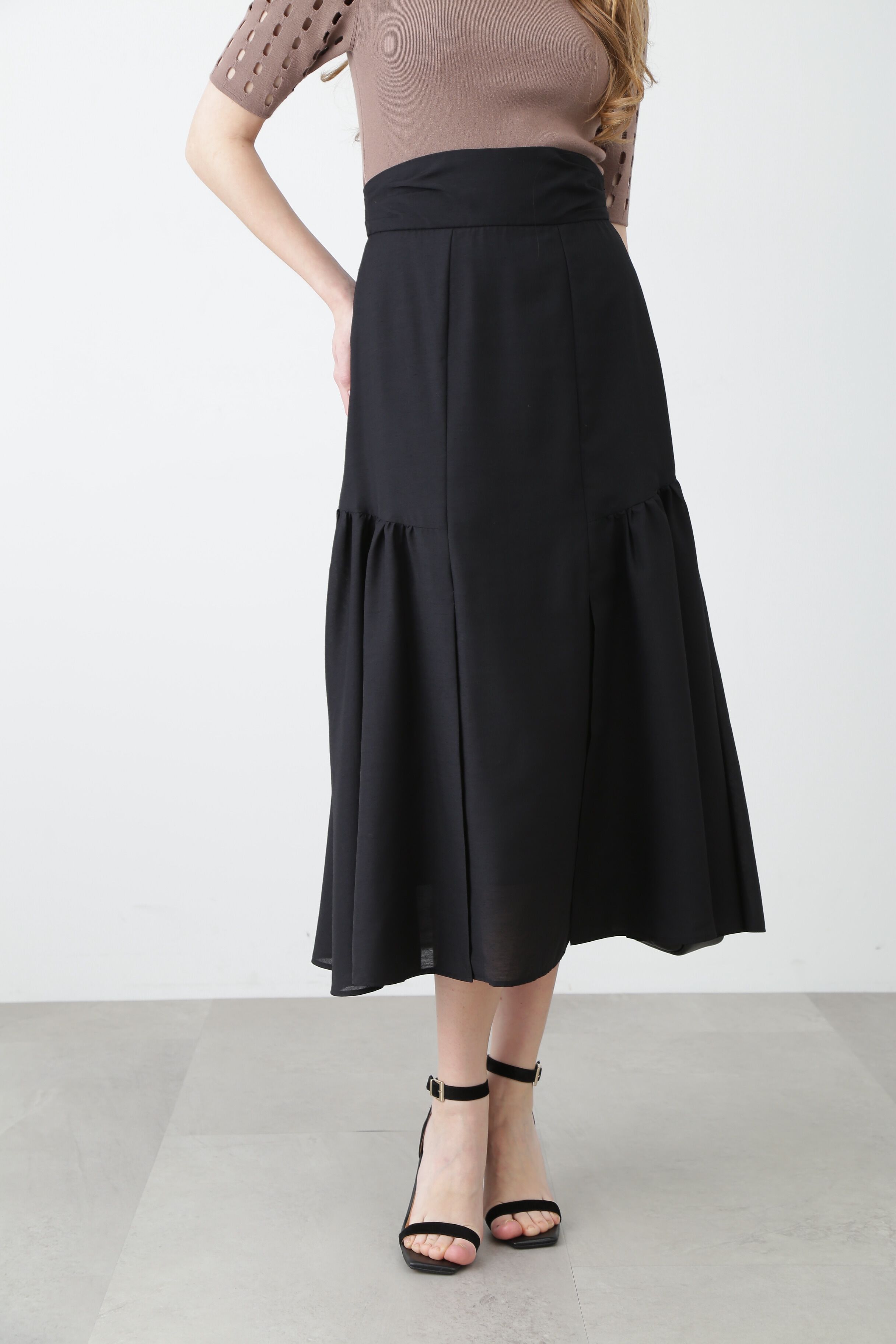  「ローンギャザーフレアスカート」|スカート|