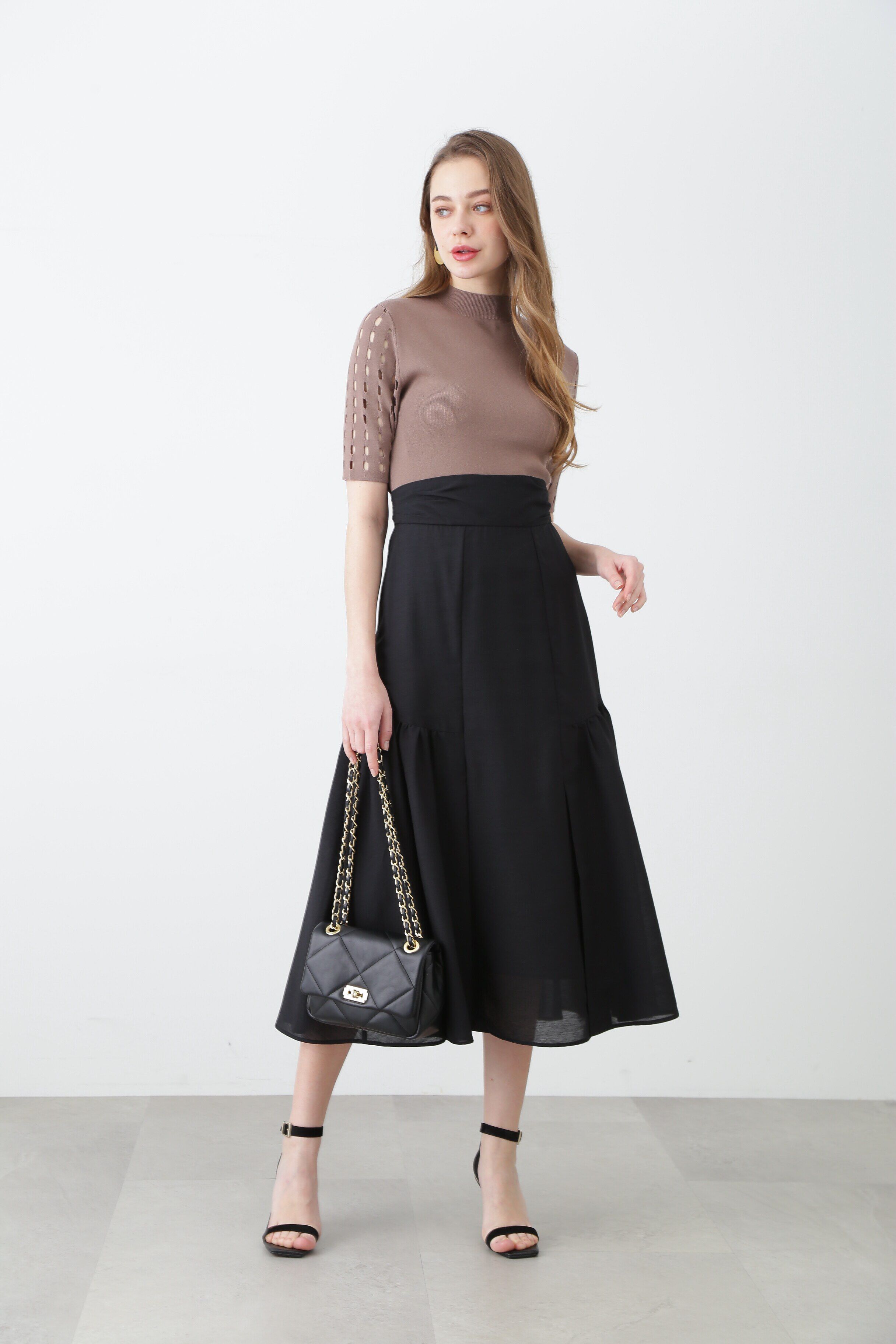  「ローンギャザーフレアスカート」|スカート|