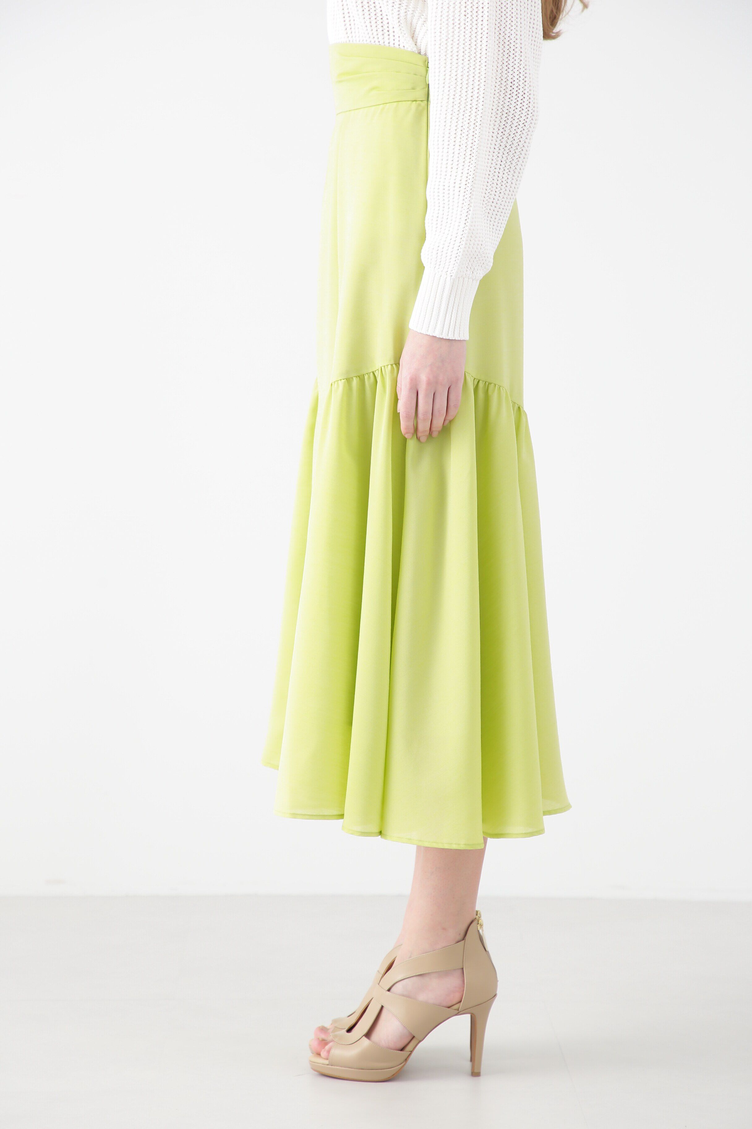  「ローンギャザーフレアスカート」|スカート|