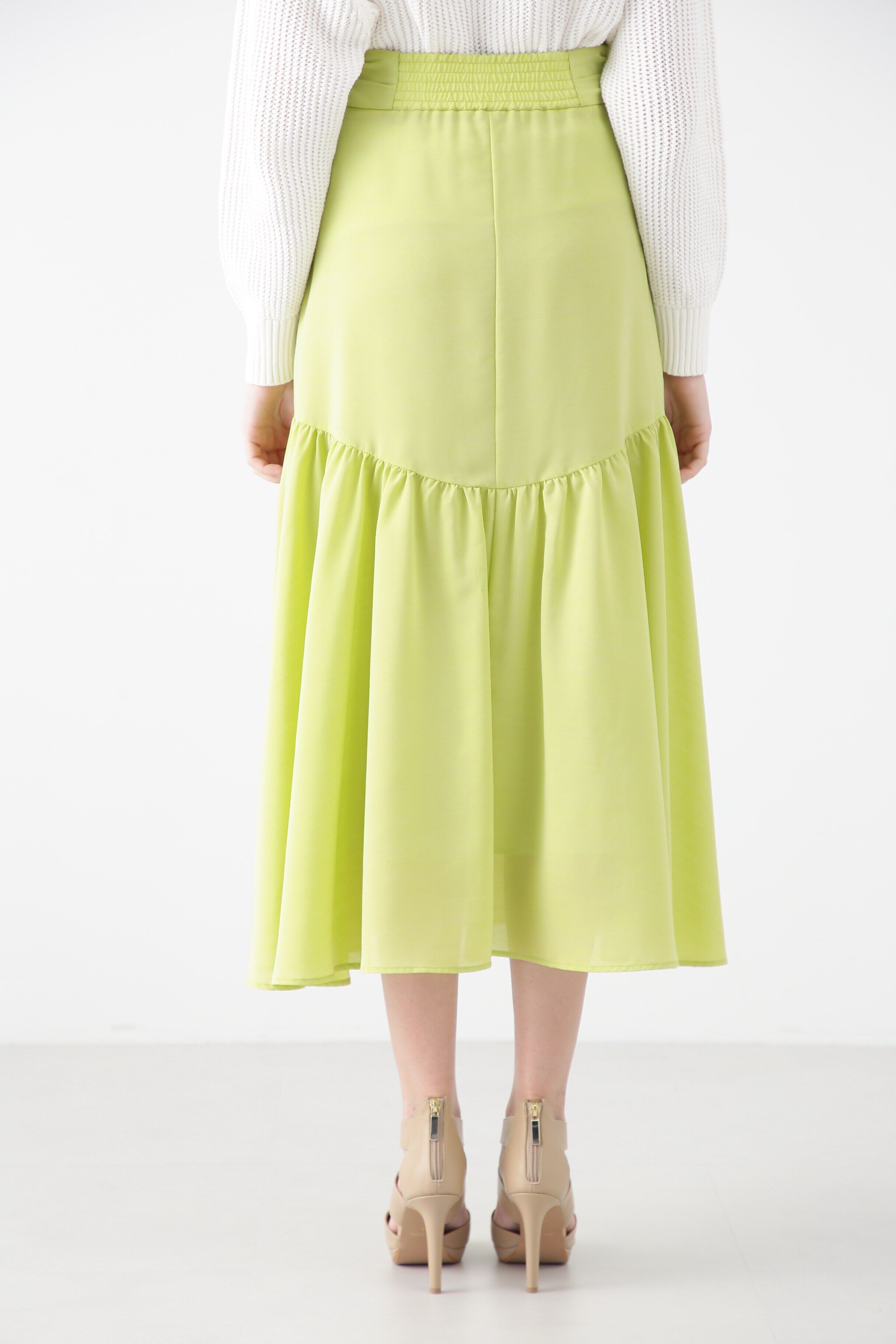  「ローンギャザーフレアスカート」|スカート|