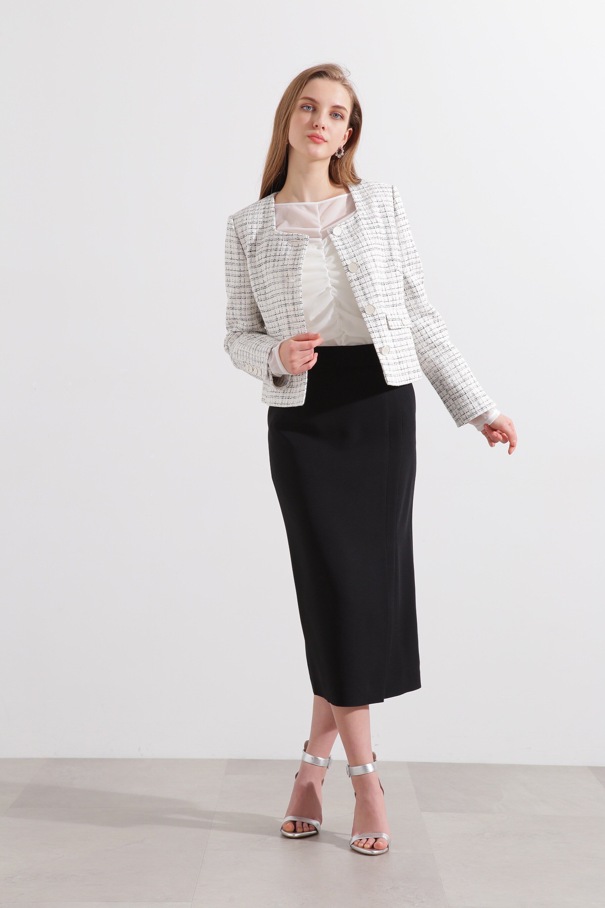  「◆スクエアーネックツイードジャケット」|その他|