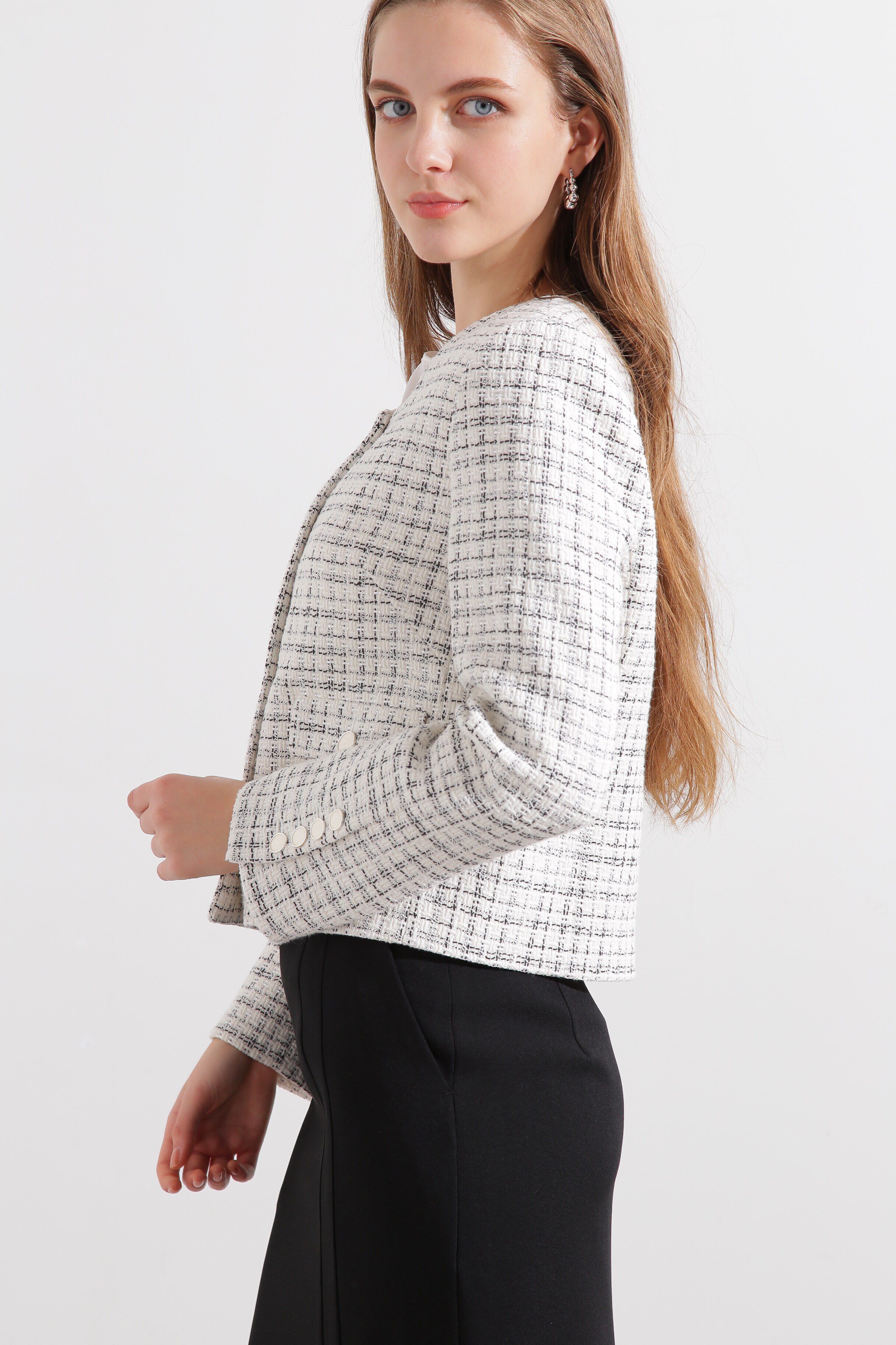  「◆スクエアーネックツイードジャケット」|その他|