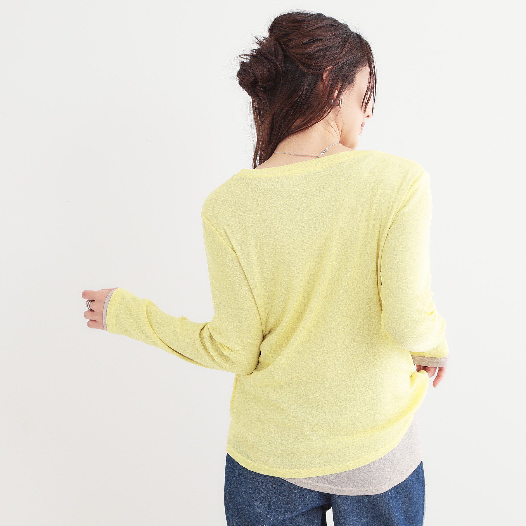 SHOO･LA･RUE「【洗える/S-LL/2点セット】1セットあると便利 シアーレイヤードロンTセット」|その他|