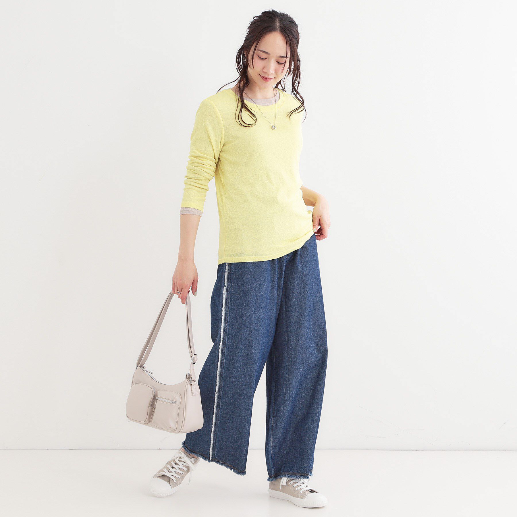 SHOO･LA･RUE「【洗える/S-LL/2点セット】1セットあると便利 シアーレイヤードロンTセット」|その他|