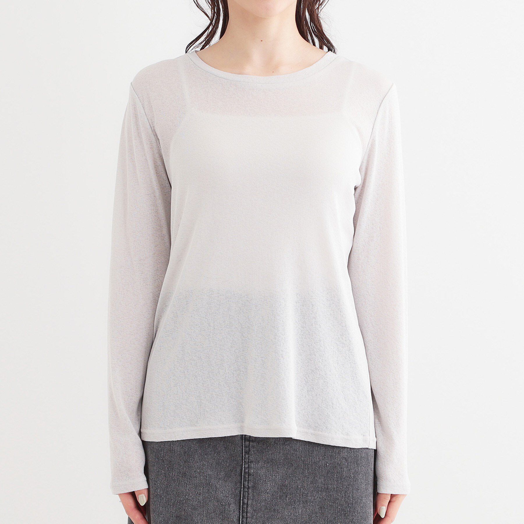 SHOO･LA･RUE「【洗える/S-LL/2点セット】1セットあると便利 シアーレイヤードロンTセット」|その他|