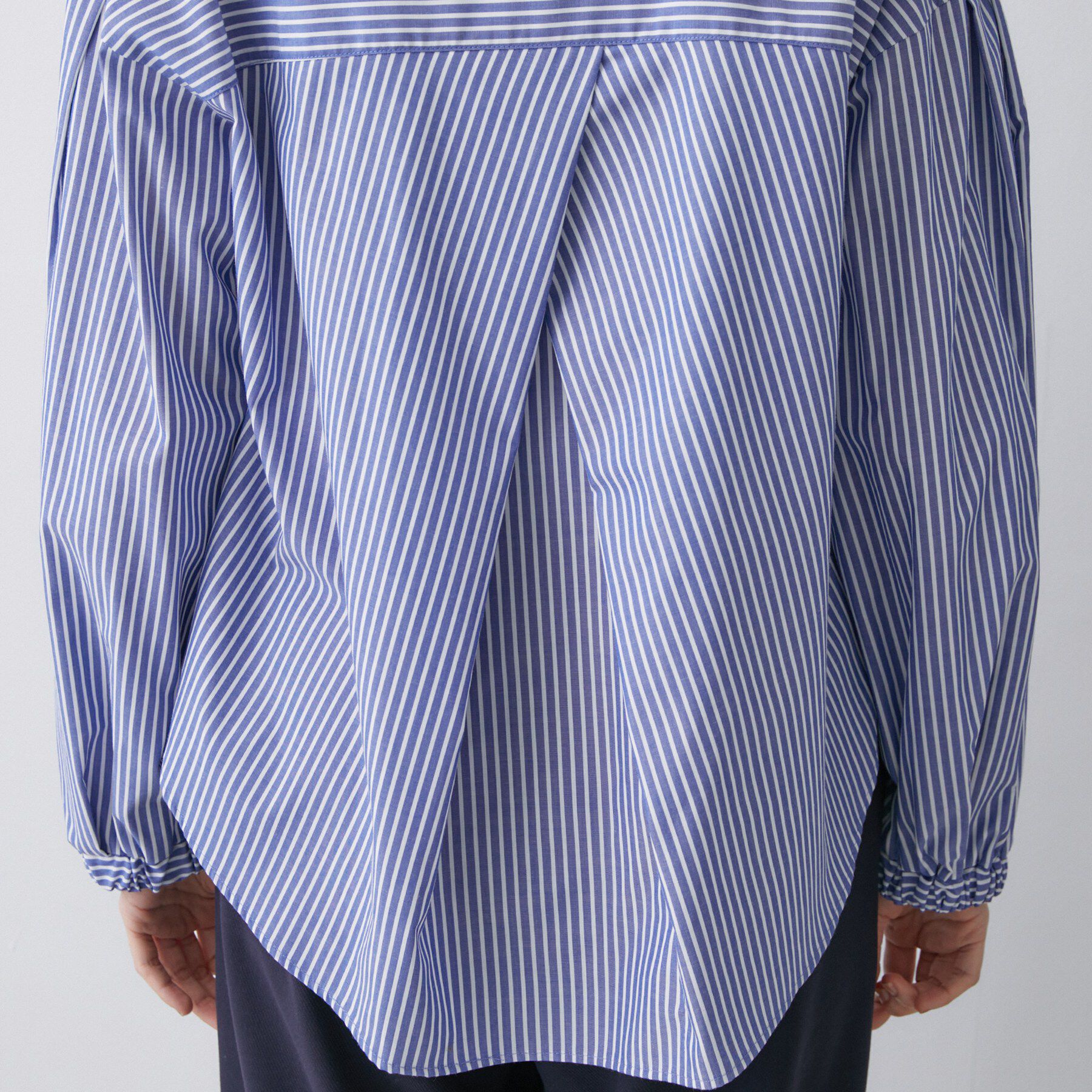 Dessin「【洗える】バルーンスリーブバンドカラーシャツ」|シャツ・ブラウス|