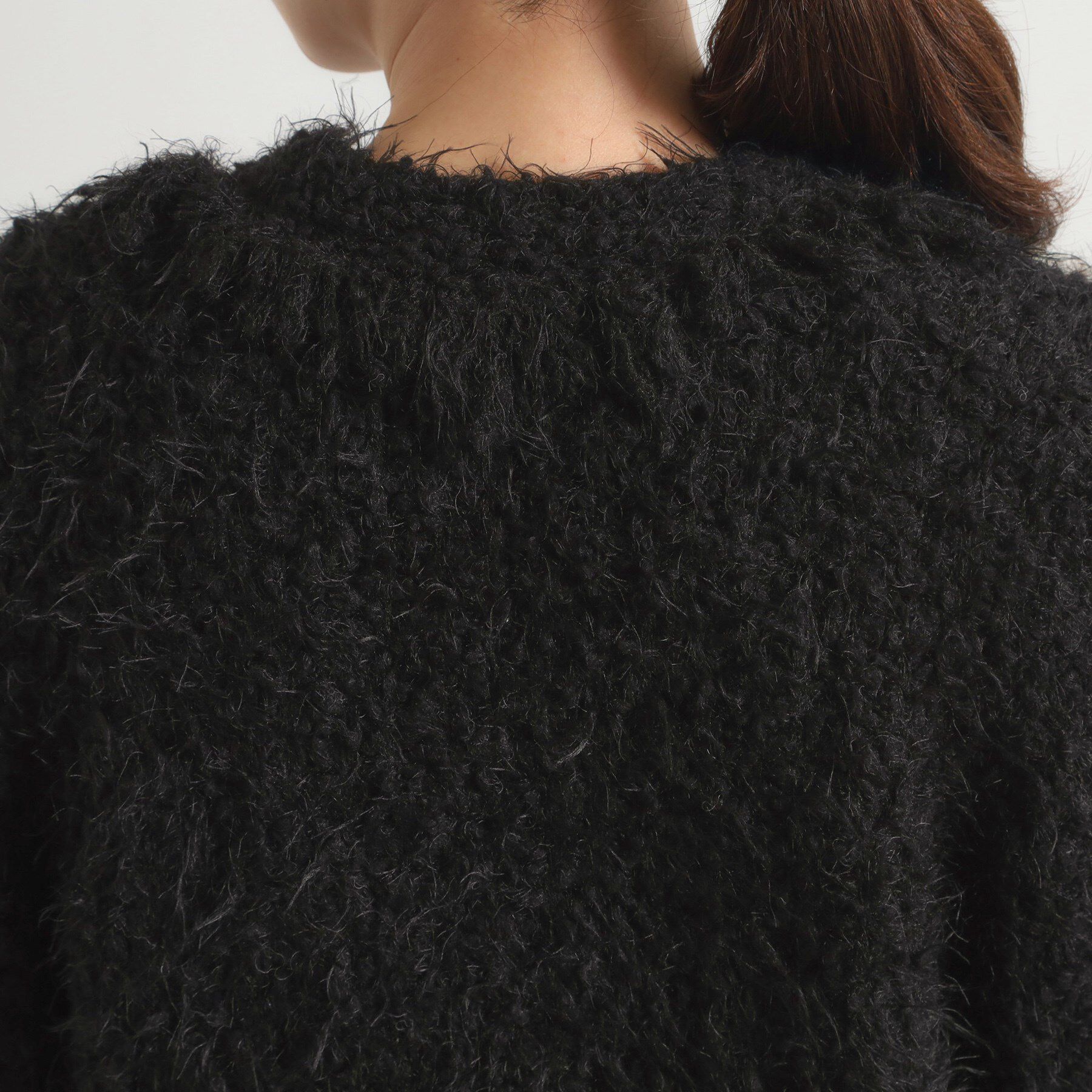 ITS&rsquo;DEMO「ファンシーヤーンニットジャケット」|ノーカラージャケット|