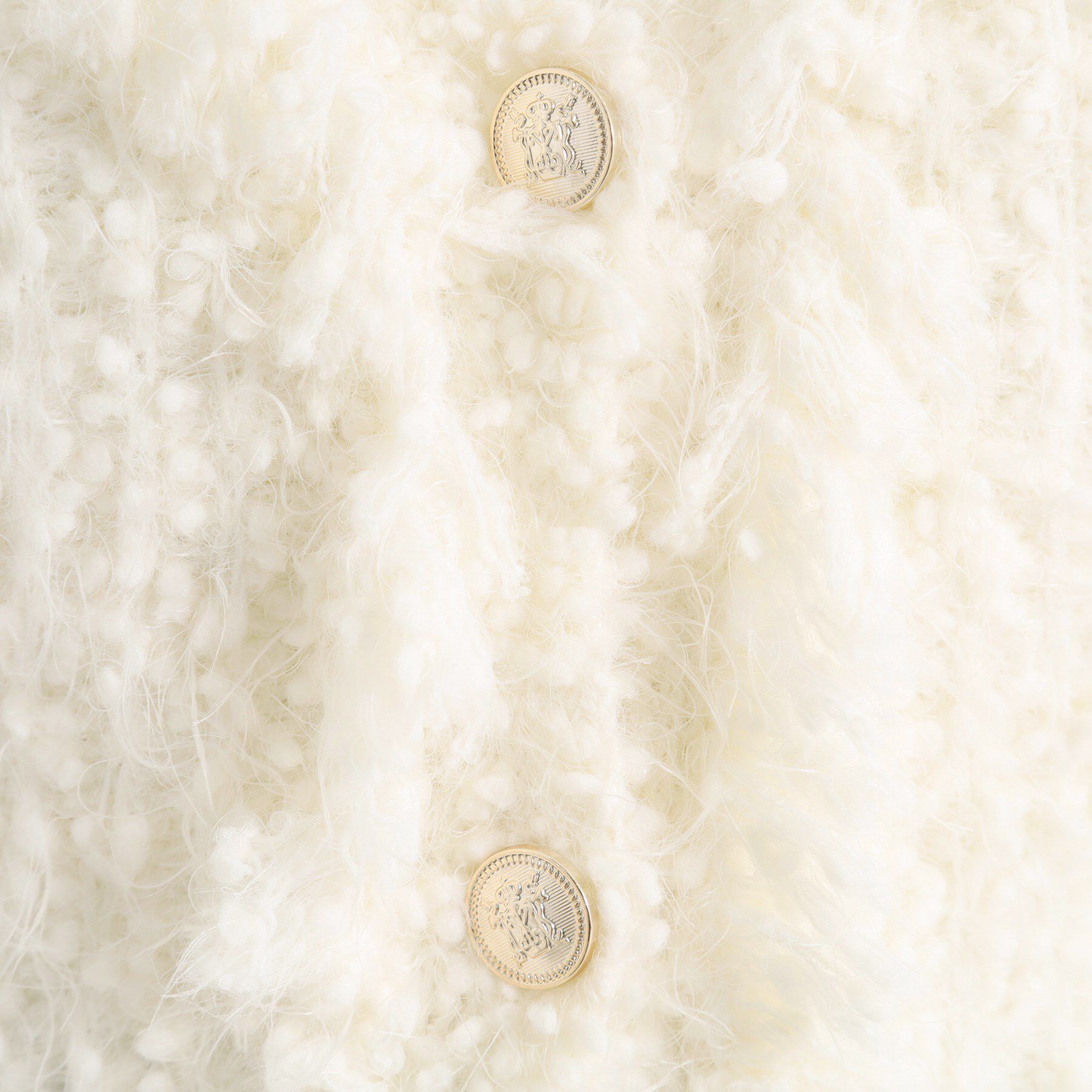 ITS&rsquo;DEMO「ファンシーヤーンニットジャケット」|ノーカラージャケット|