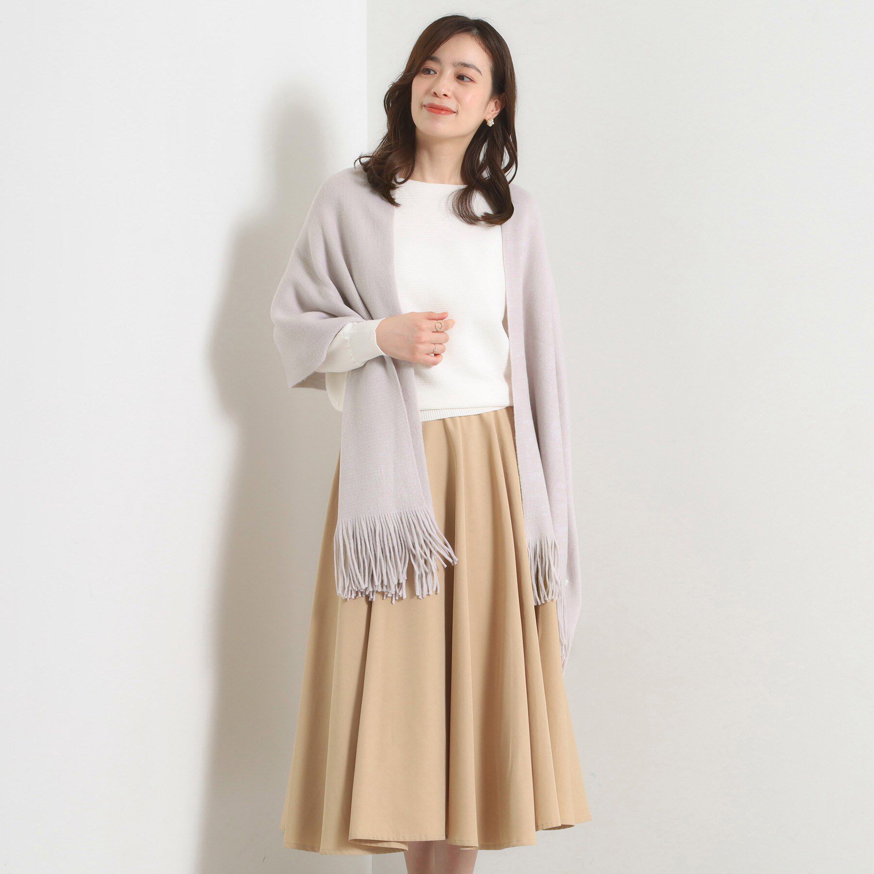 ITS&rsquo;DEMO「【手洗い可】アクリルニットシャギーストール」|ストール|