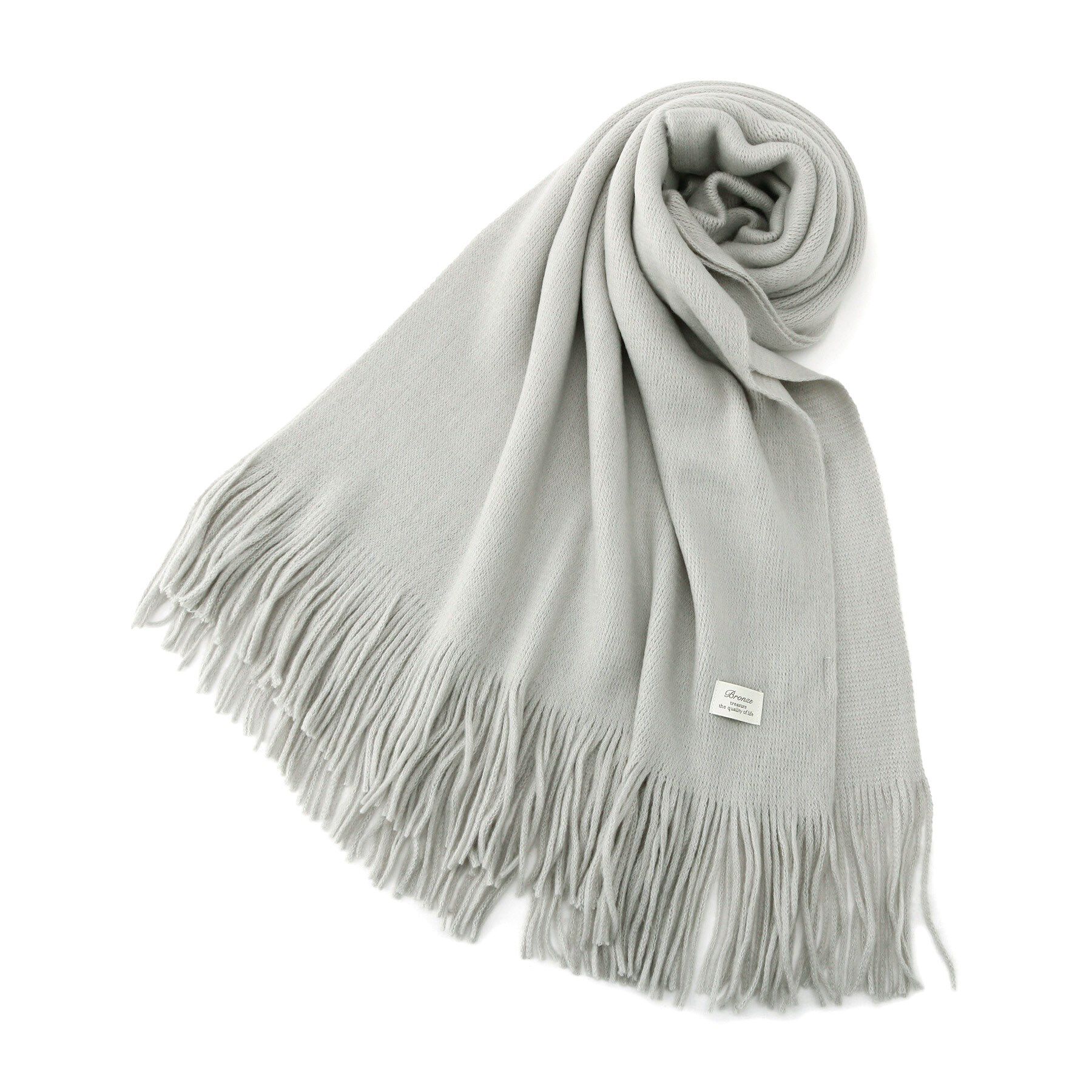 ITS&rsquo;DEMO「【手洗い可】アクリルニットシャギーストール」|ストール|グレー(012)