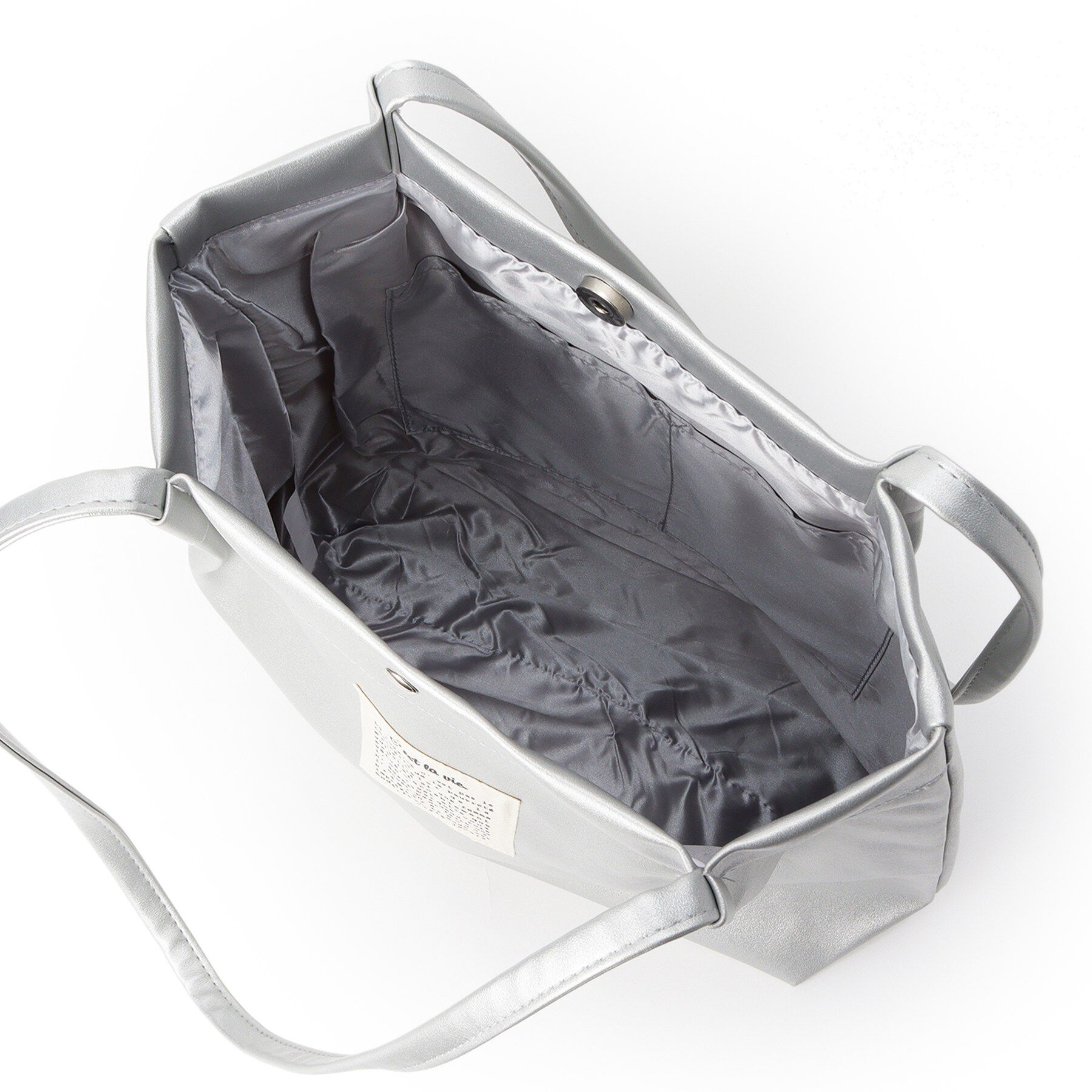 ITS&rsquo;DEMO「【A4対応】合皮ハンドルタックトート」|トートバッグ|