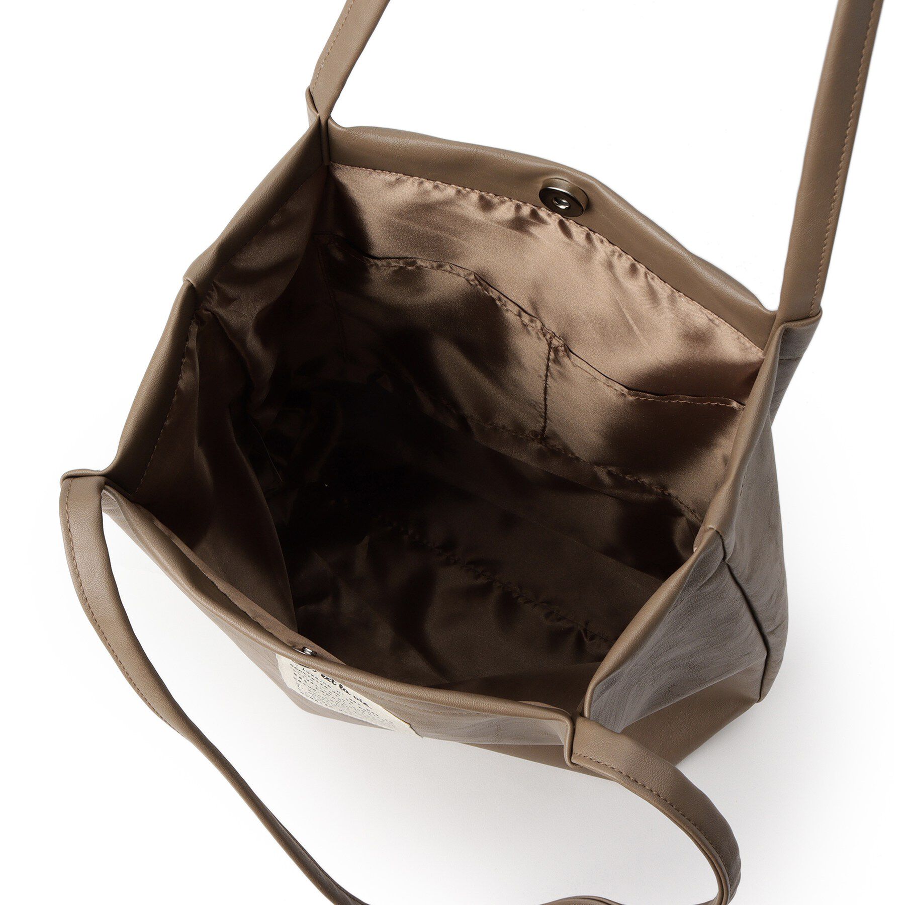 ITS&rsquo;DEMO「【A4対応】合皮ハンドルタックトート」|トートバッグ|