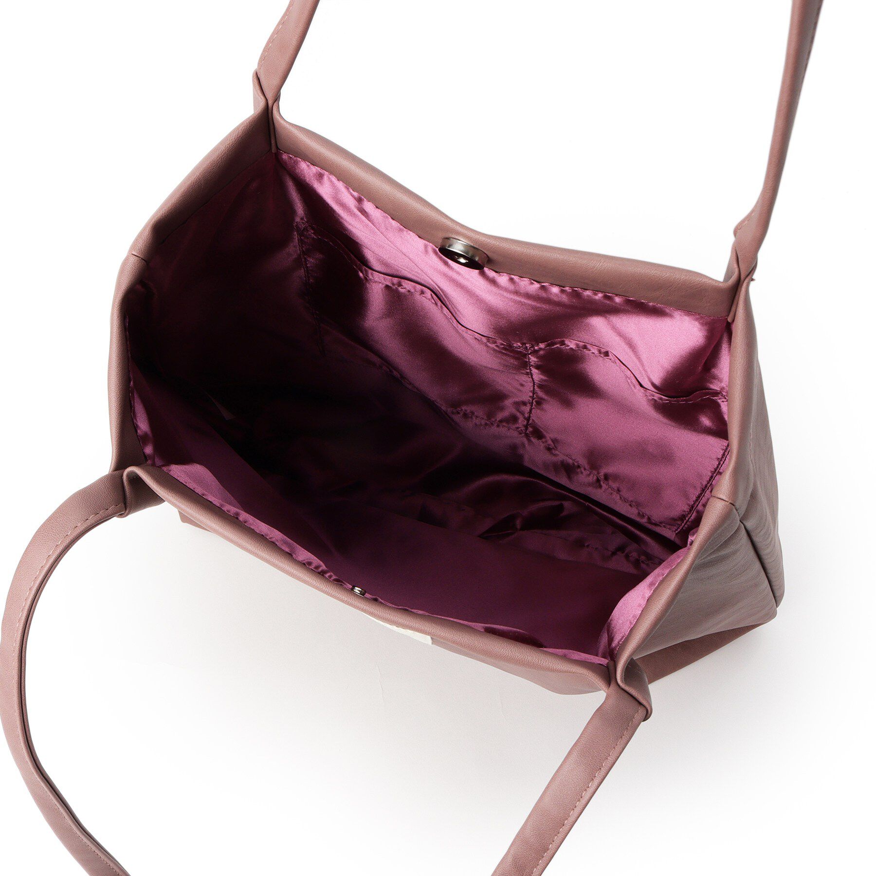 ITS&rsquo;DEMO「【A4対応】合皮ハンドルタックトート」|トートバッグ|