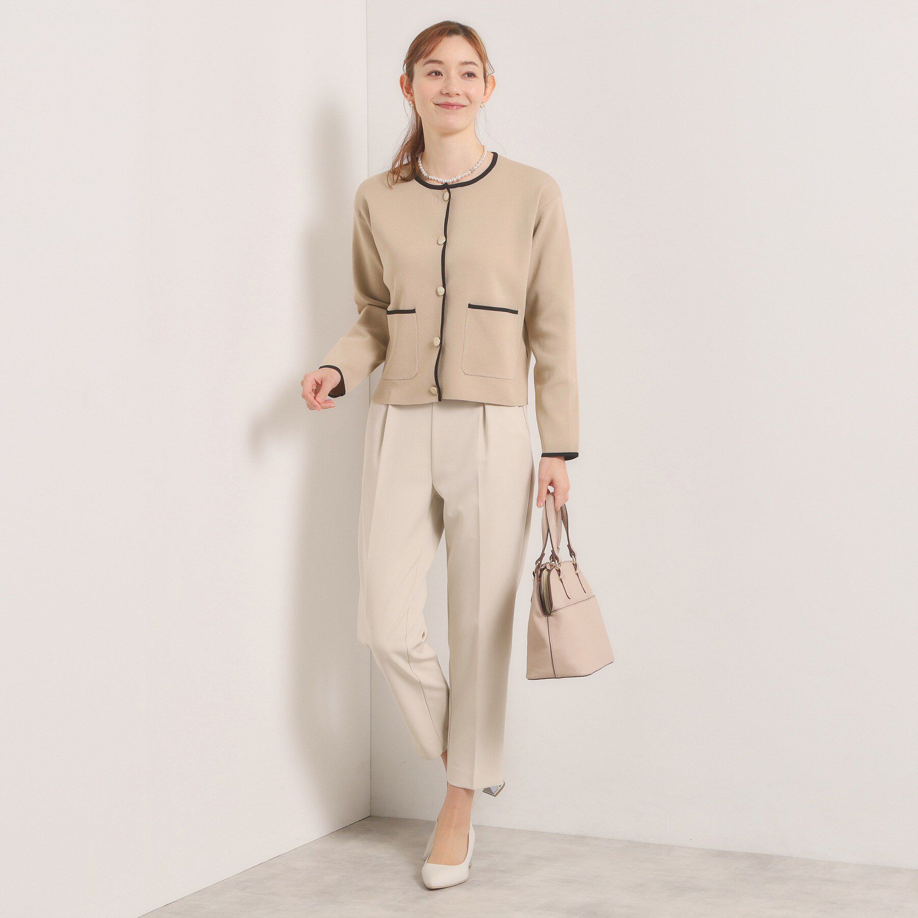 ITS&rsquo;DEMO「【入卒／手洗い可】配色ニットカーディガン」|カーディガン|