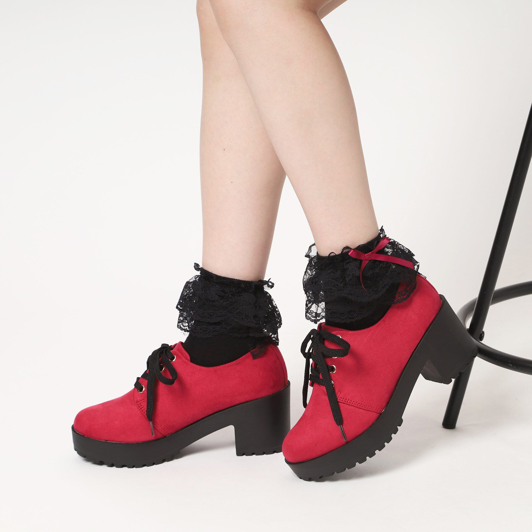 csT&P「厚底レースアップパンプス」|パンプス|