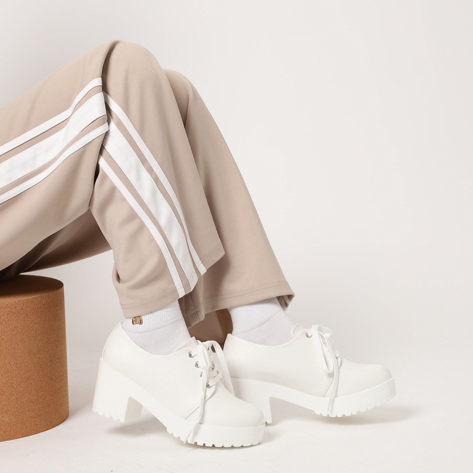 csT&P「厚底レースアップパンプス」|パンプス|