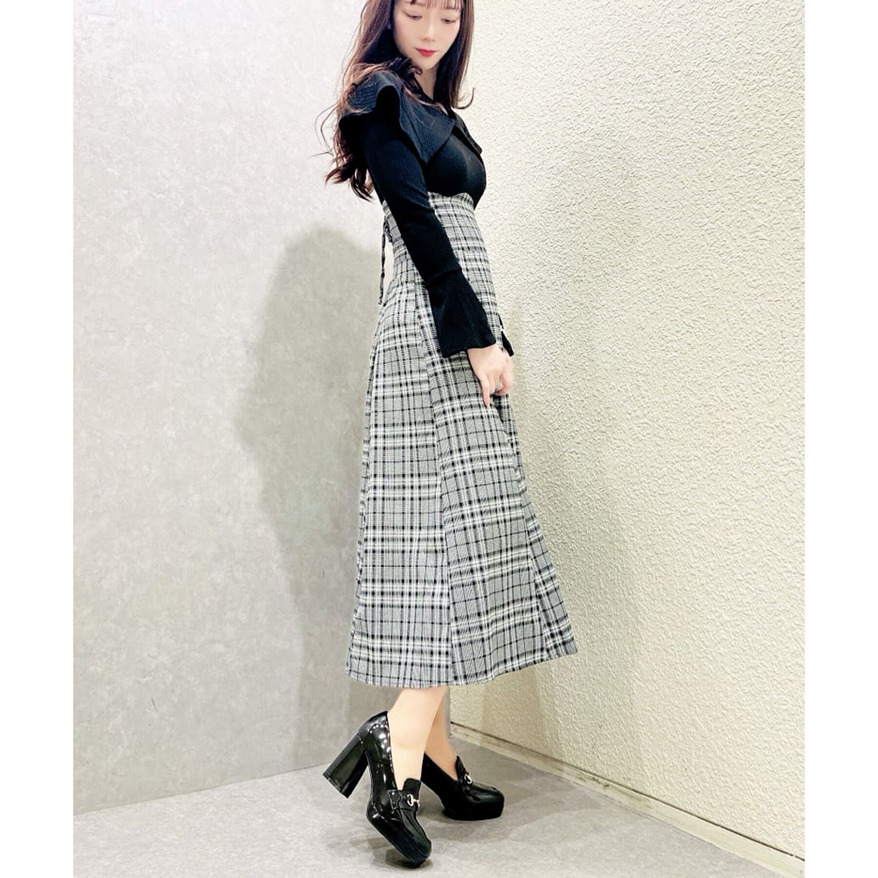 ESPERANZA「厚底ヒールアップローファー 24SS」|パンプス|