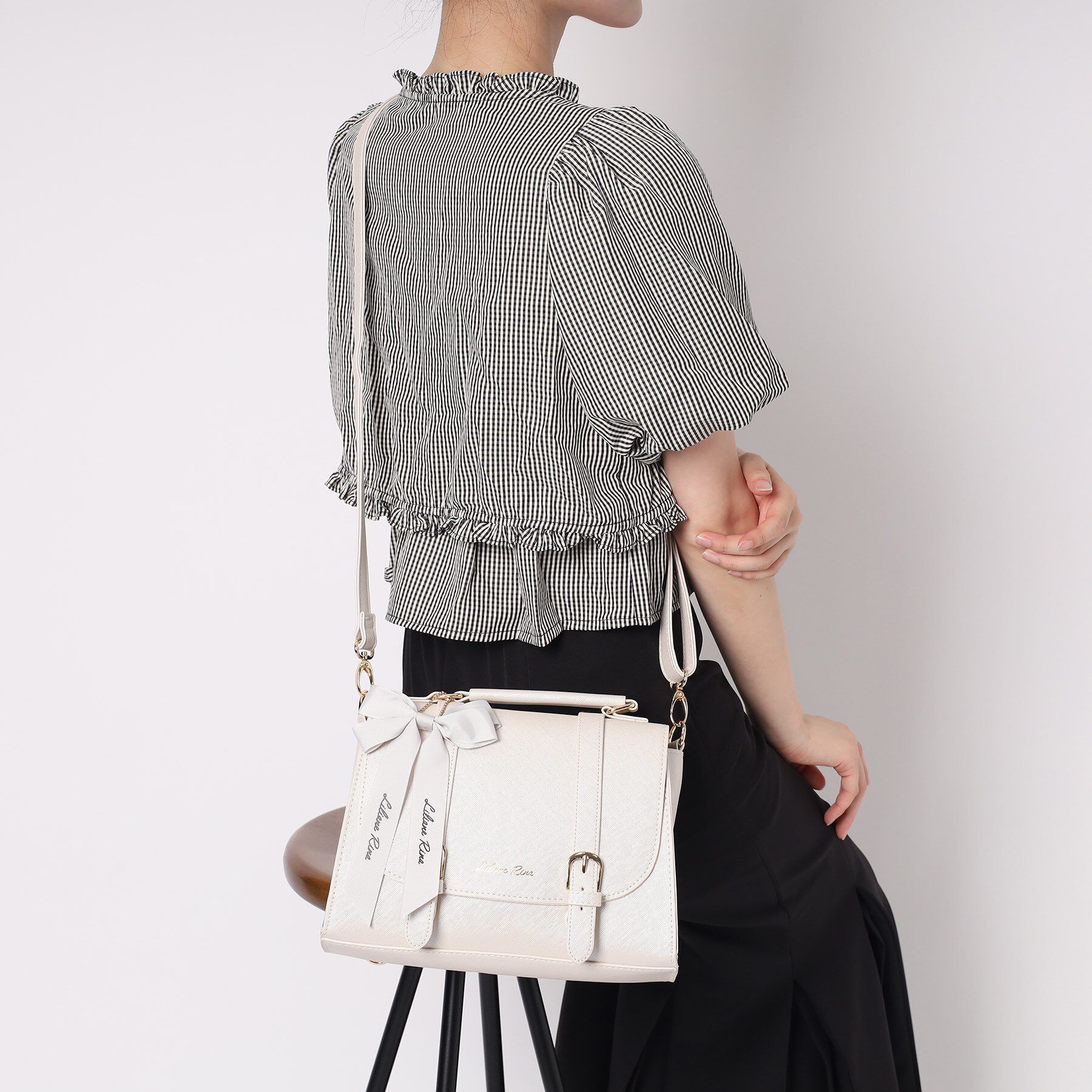 Ober Tashe「リボンチャーム付き3WAYサッチェル」|リュック|