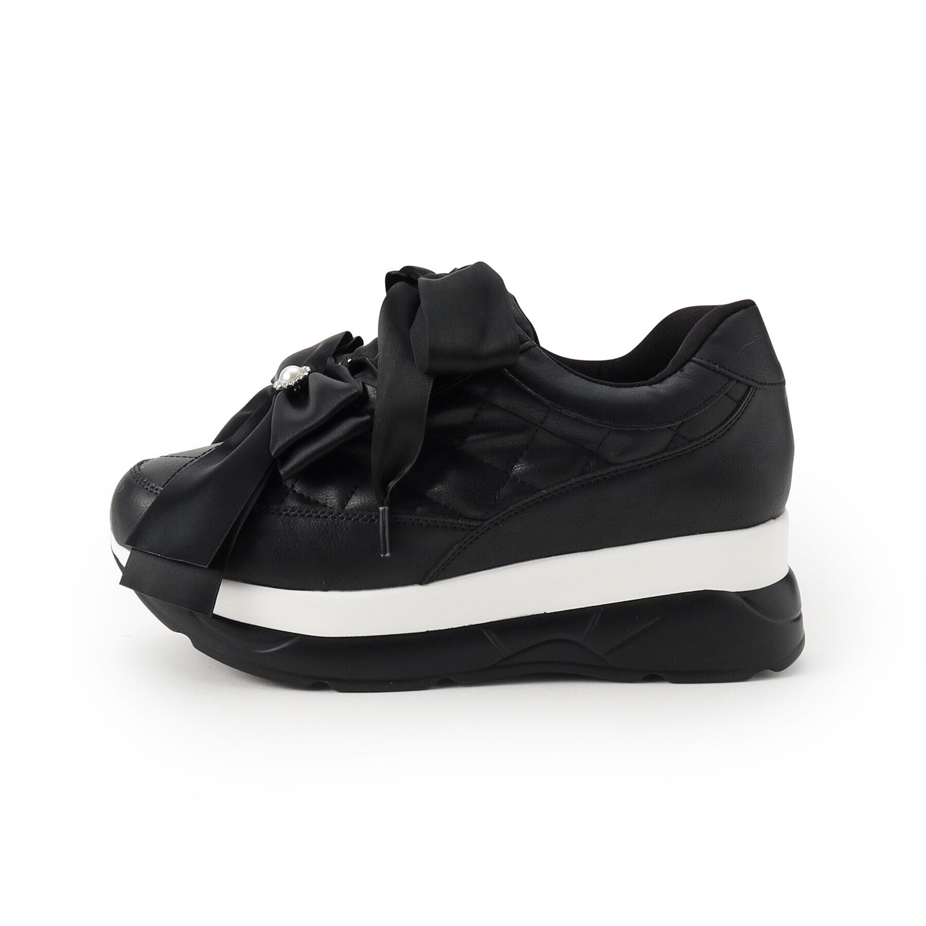 csT&P「厚底キルティングリボン2WAYスニーカー」|スニーカー|