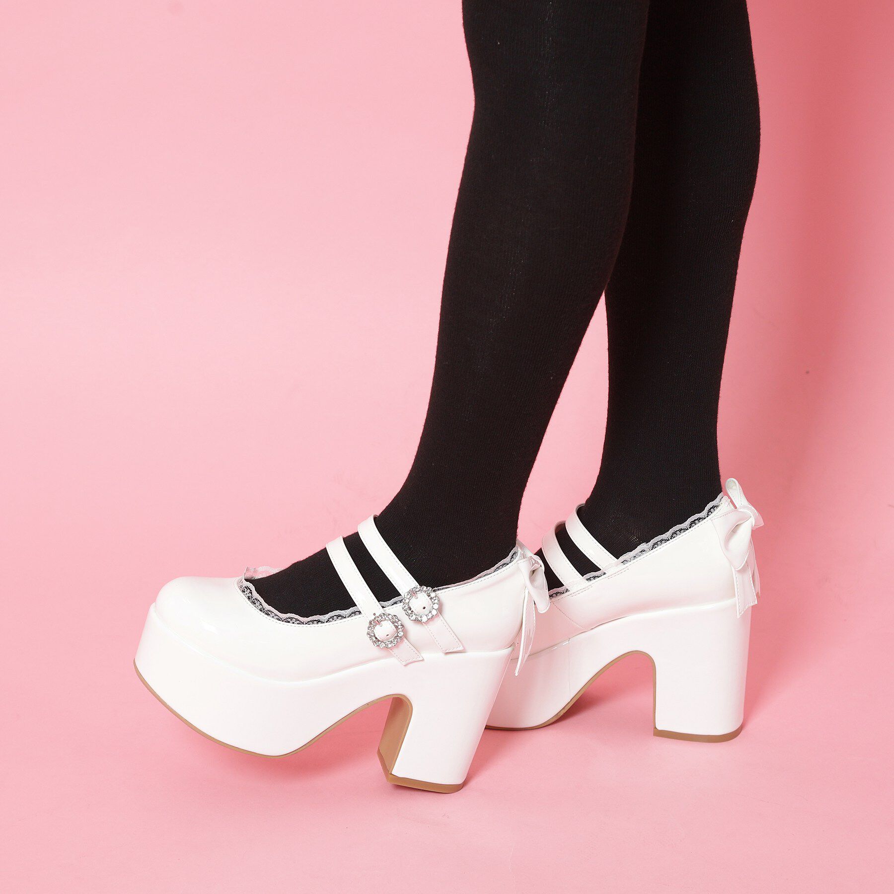 csT&P「厚底バックリボンパンプス」|パンプス|アイボリー(204)