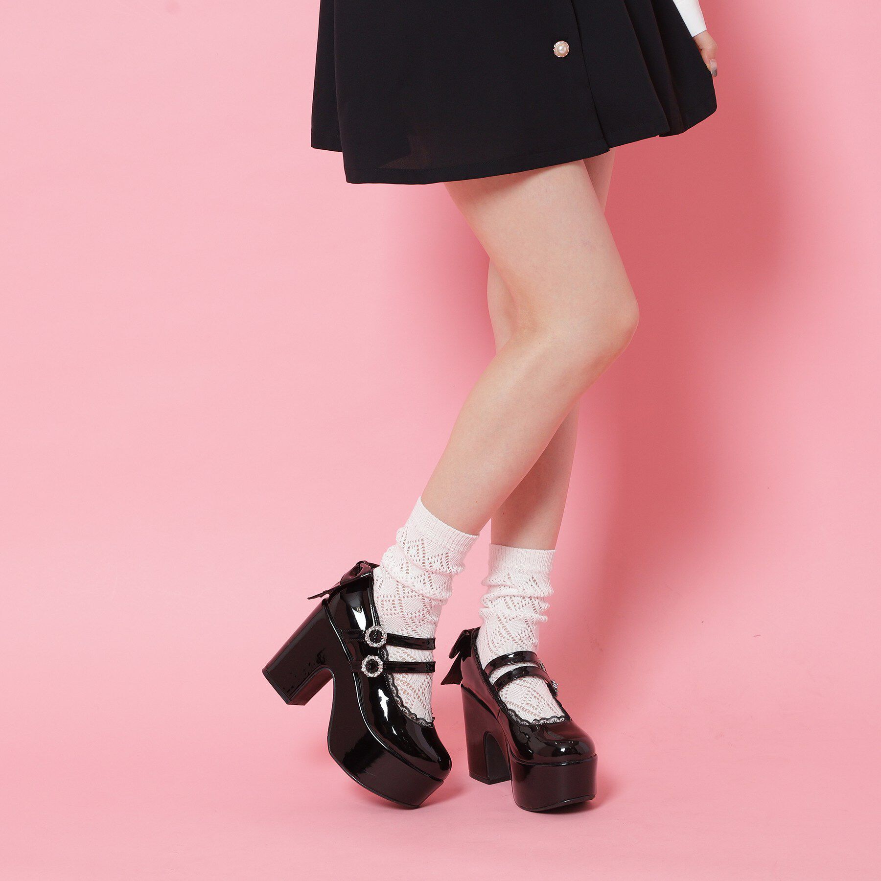 csT&P「厚底バックリボンパンプス」|パンプス|