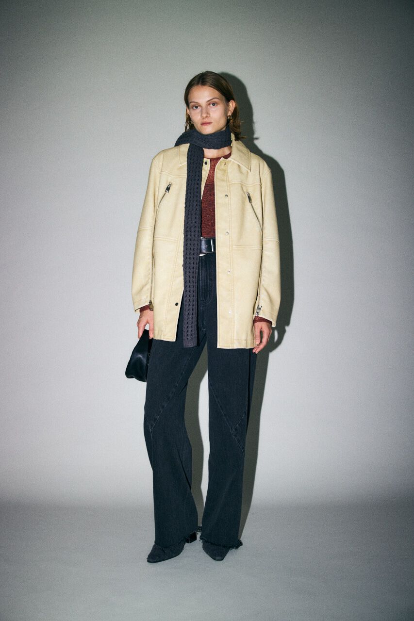 MOUSSY「AGED F/LEATHER MIDDLE ジャケット」|その他|