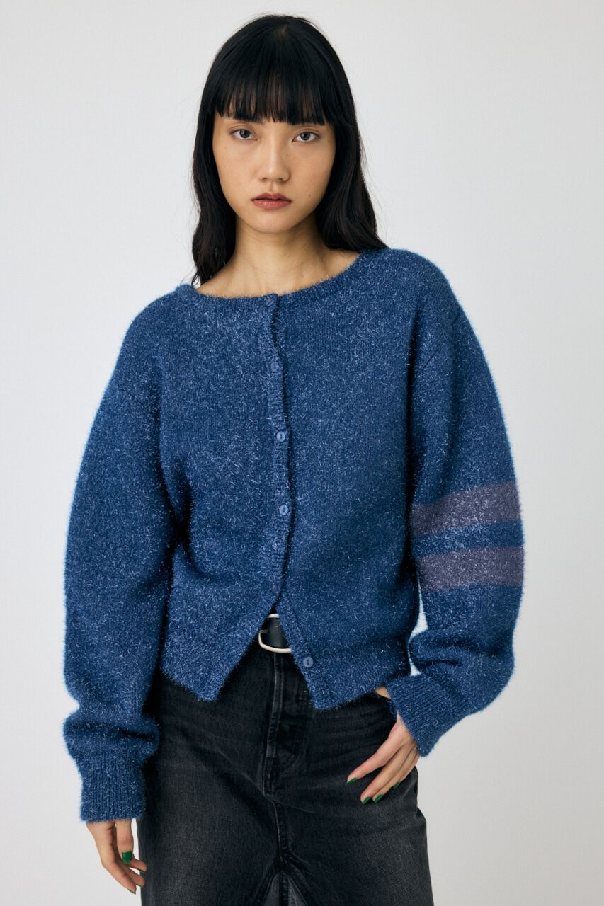 MOUSSY「GLITTER 2WAY ニットトップス」|ニット・セーター|BLU