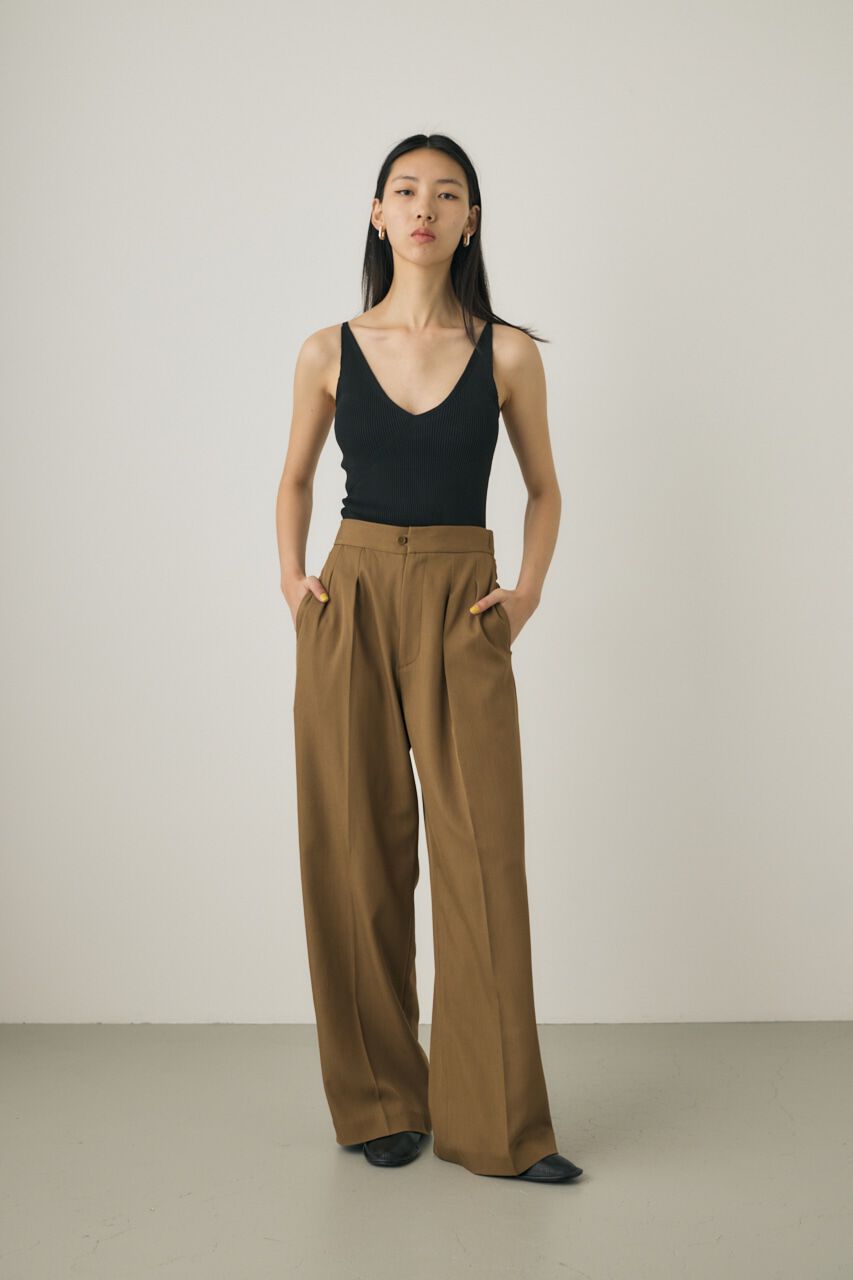 MOUSSY「カップ付きニットキャミソール　リサイクルポリエステル使用」|キャミソール|