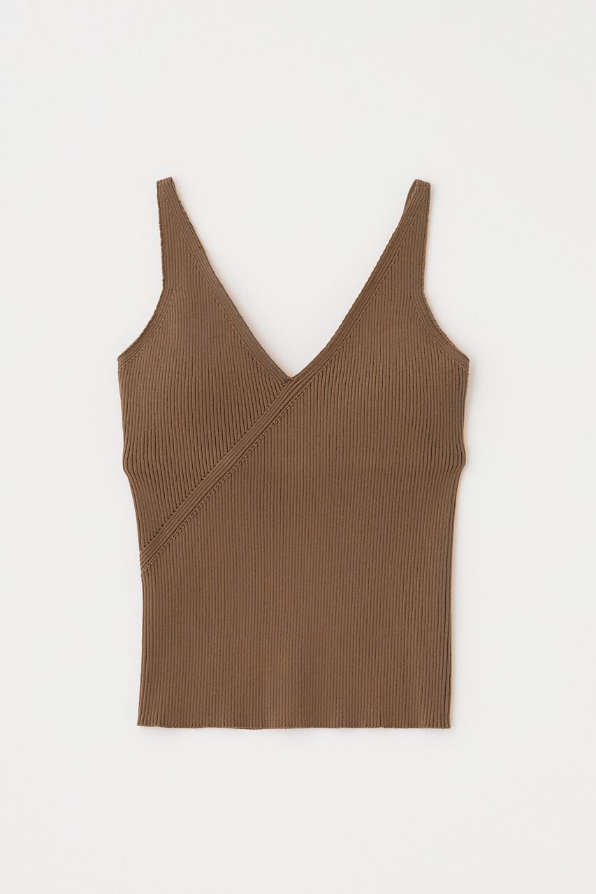 MOUSSY「カップ付きニットキャミソール　リサイクルポリエステル使用」|キャミソール|