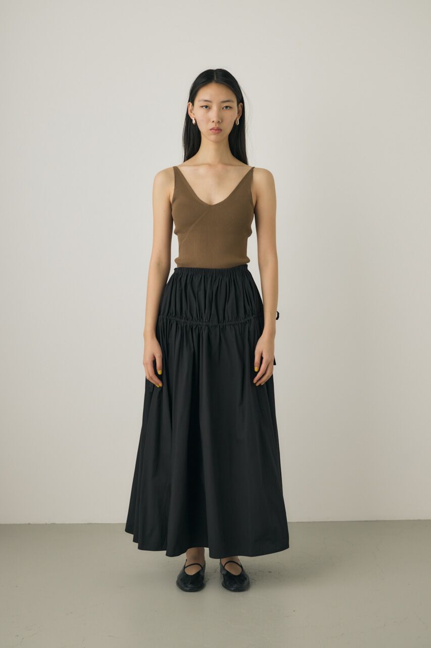 MOUSSY「カップ付きニットキャミソール　リサイクルポリエステル使用」|キャミソール|