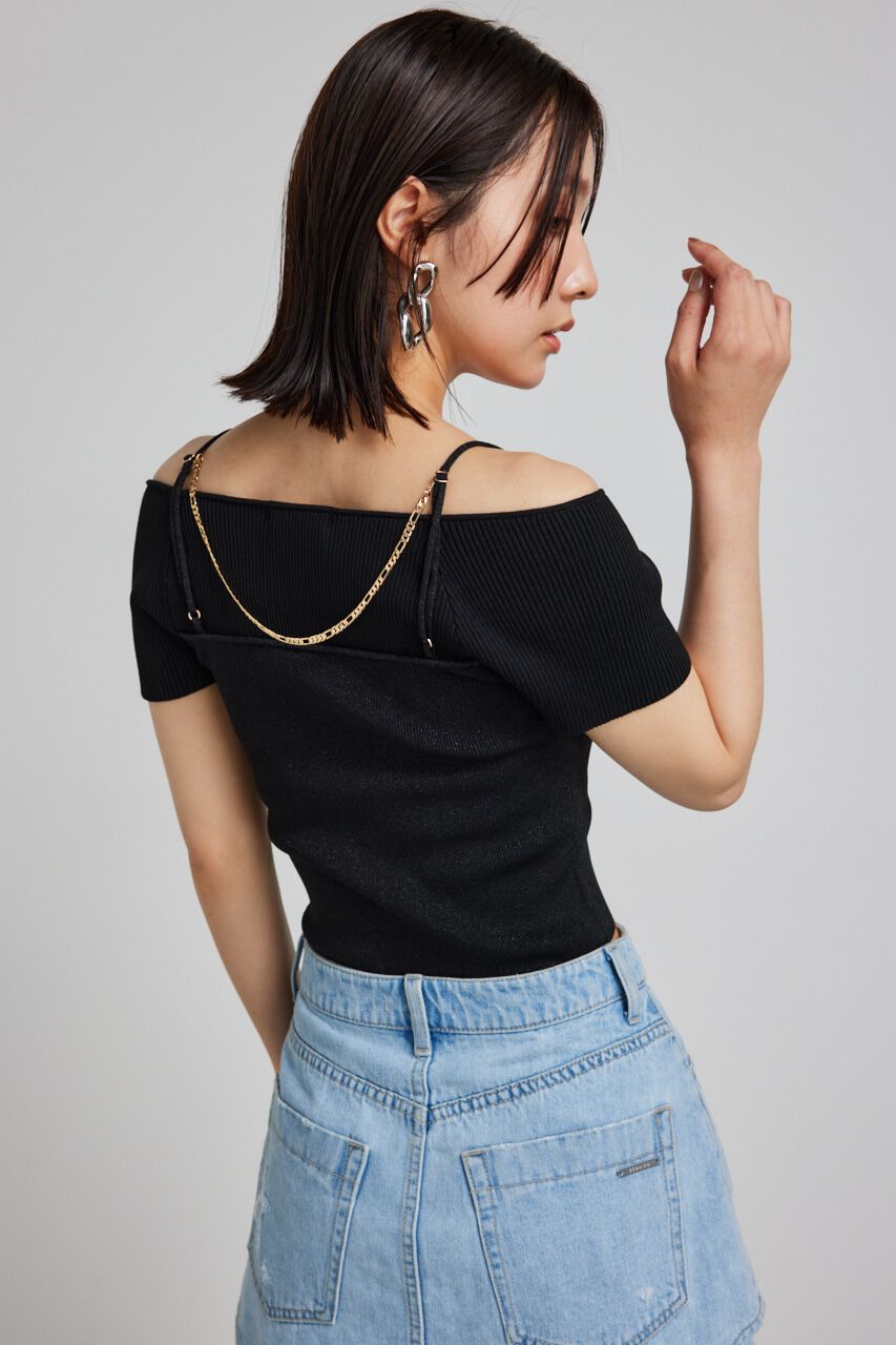 rienda「レイヤードニットトップス」|ニット・セーター|