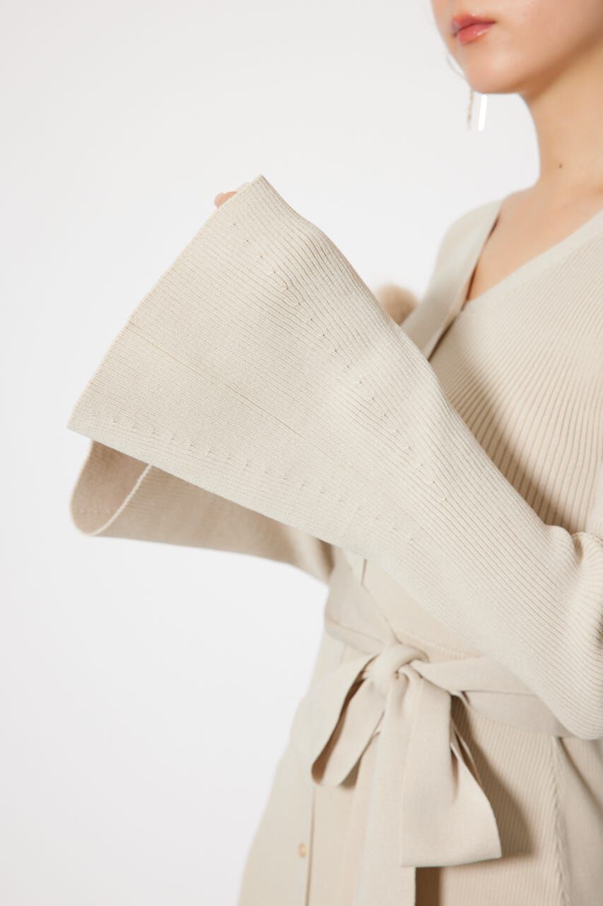 rienda「many wayショルダーフェイクファーニットワンピース」|ワンピース|