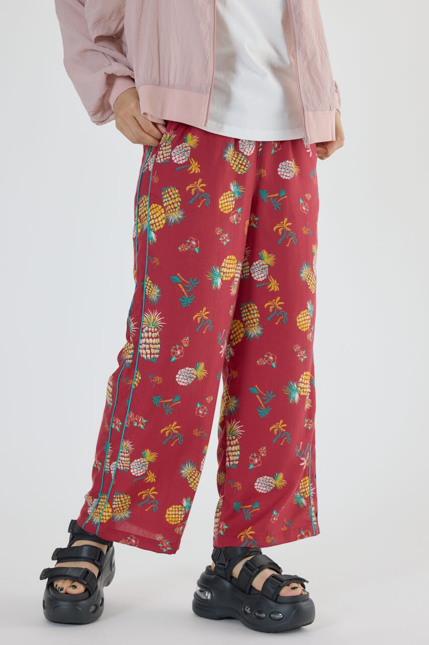 RODEO CROWNS「アロハサイドラインパンツ」|その他|柄RED5