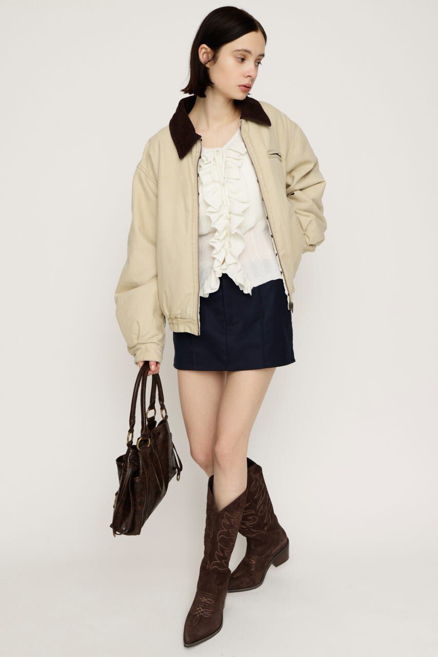 SLY「FRONT FRILL KNIT トップス」|ニット・セーター|