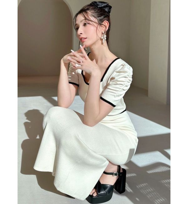 RESEXXY「バイカラータイトワンピース」|ワンピース|